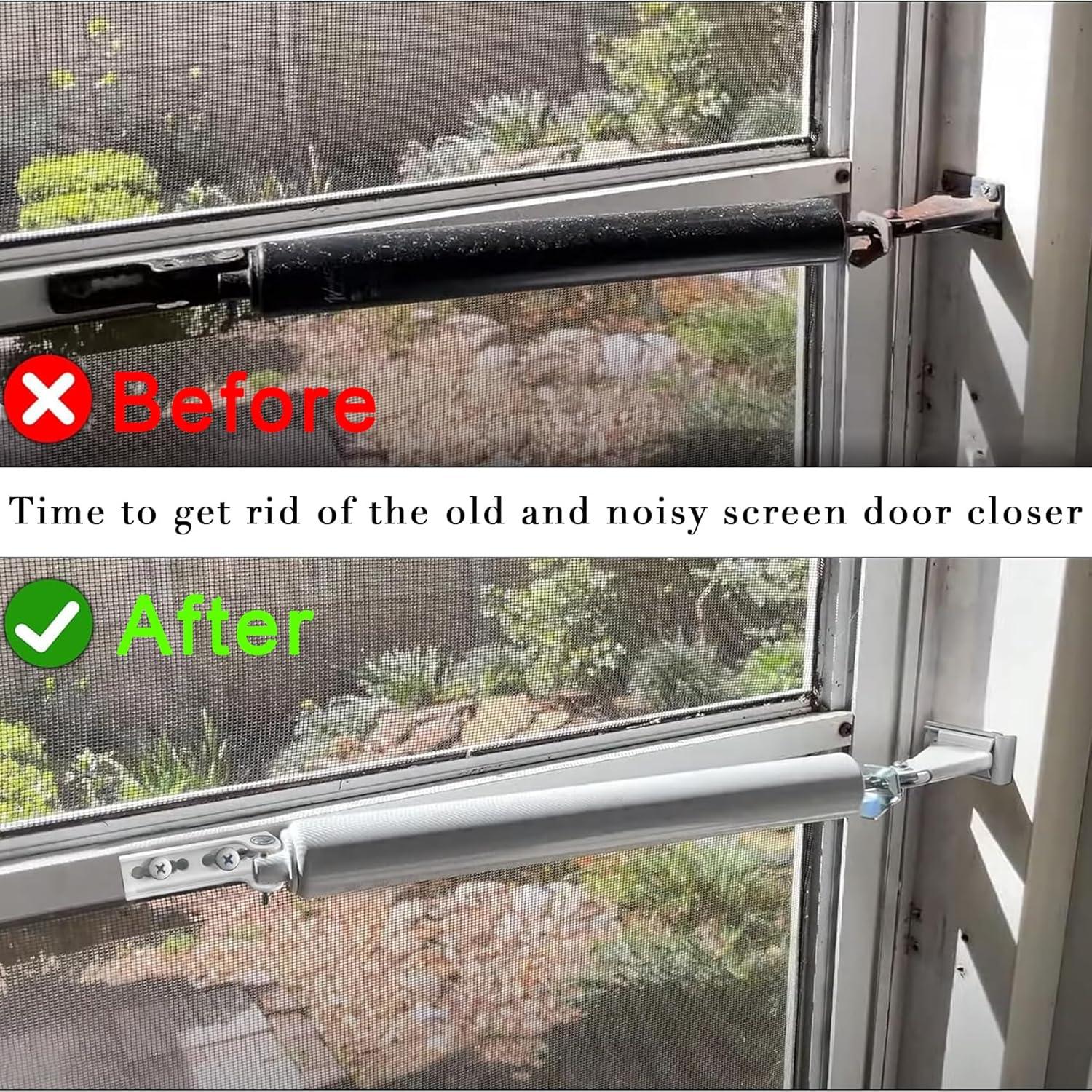 Cierre de Puerta Neumático ConsitDone para Puertas de Pantalla y Tormenta - Blanco