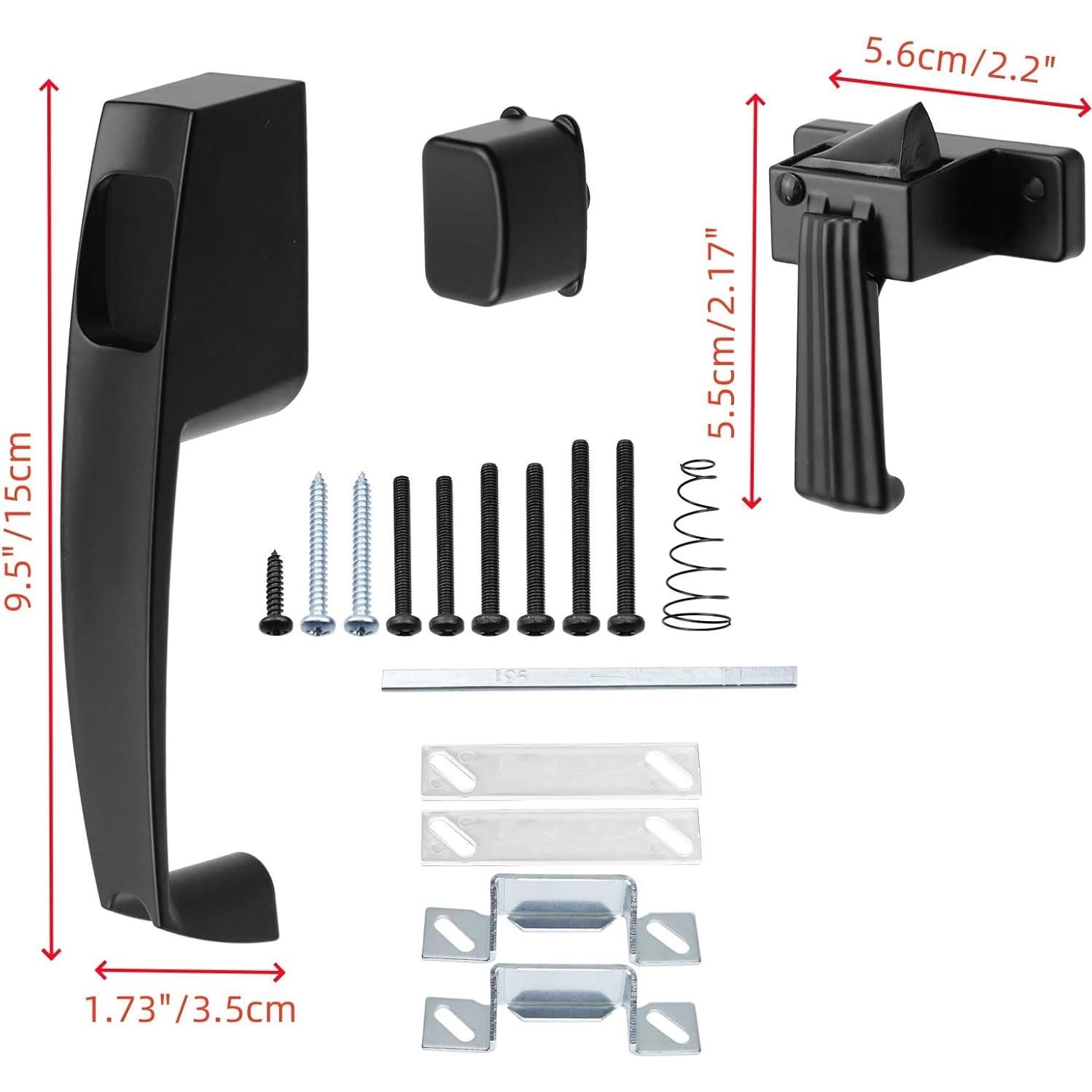 Cierre de Pantalla y Puerta de Tormenta Bitray Negro Ajustable
