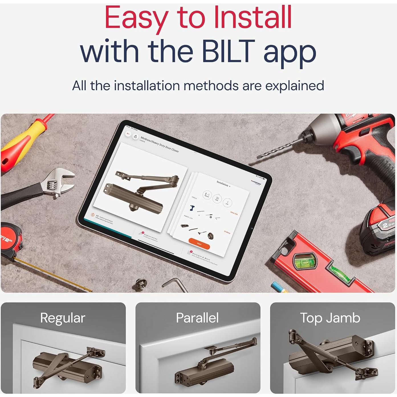 Cerradura automática de puerta Lawrence LH5016 - Bronce oscuro