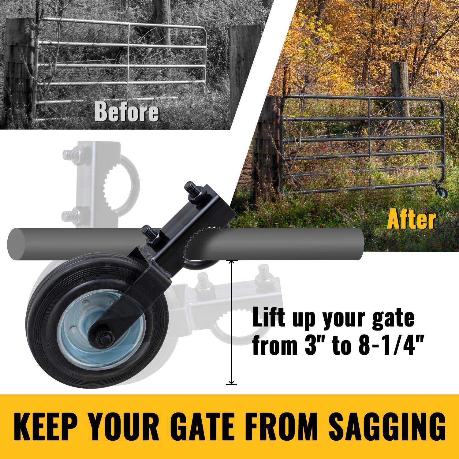 Ruedas de Puerta VIVIDA 6" (15.24 cm) para Tubo Metálico, 2 PCS