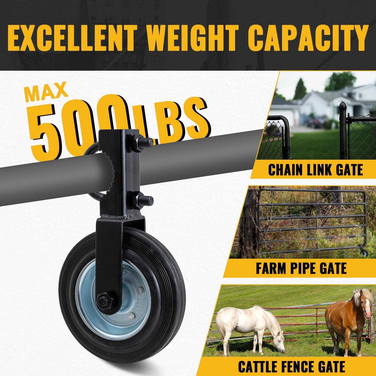 Ruedas de Puerta VIVIDA 6" (15.24 cm) para Tubo Metálico, 2 PCS