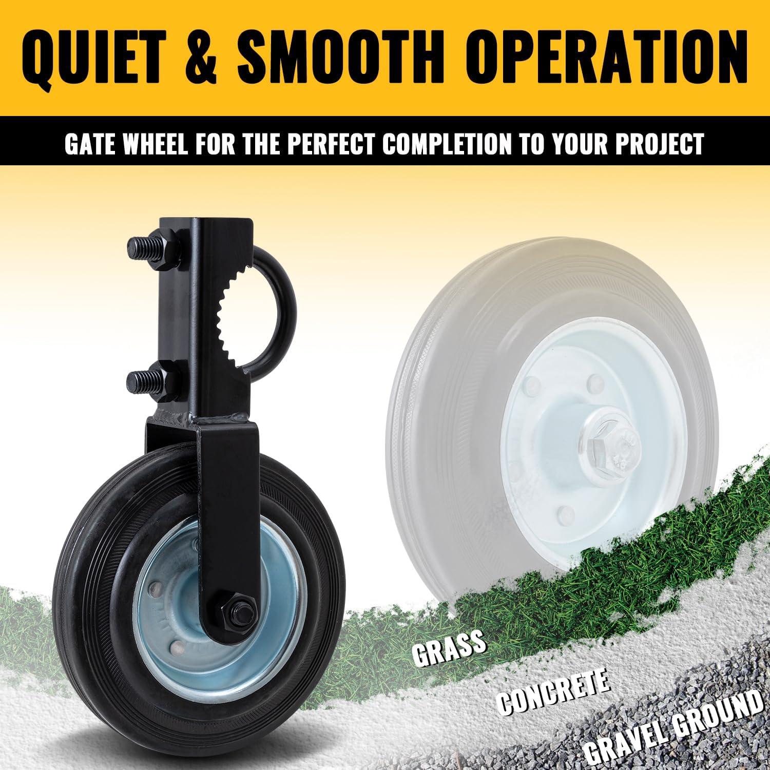 Ruedas de Puerta VIVIDA 6" (15.24 cm) para Tubo Metálico, 2 PCS