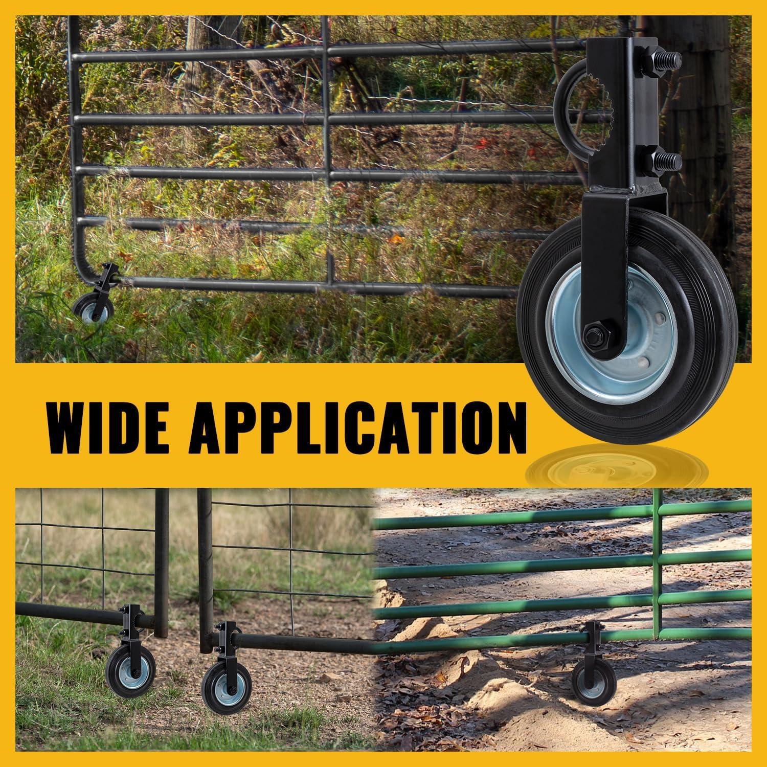 Ruedas de Puerta VIVIDA 6" (15.24 cm) para Tubo Metálico, 2 PCS