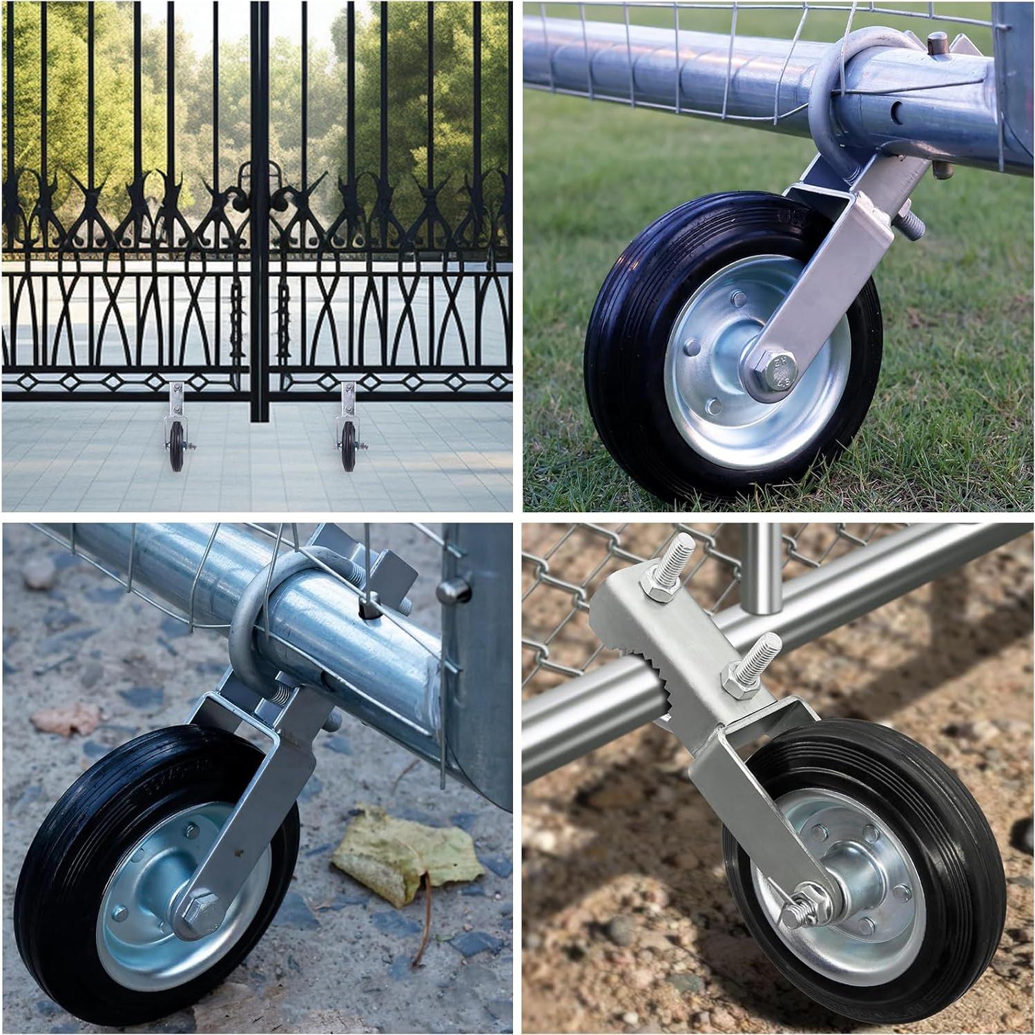 Ruedas para Puertas de Tubo Metálico Arilaca 6" Soporte 254 kg