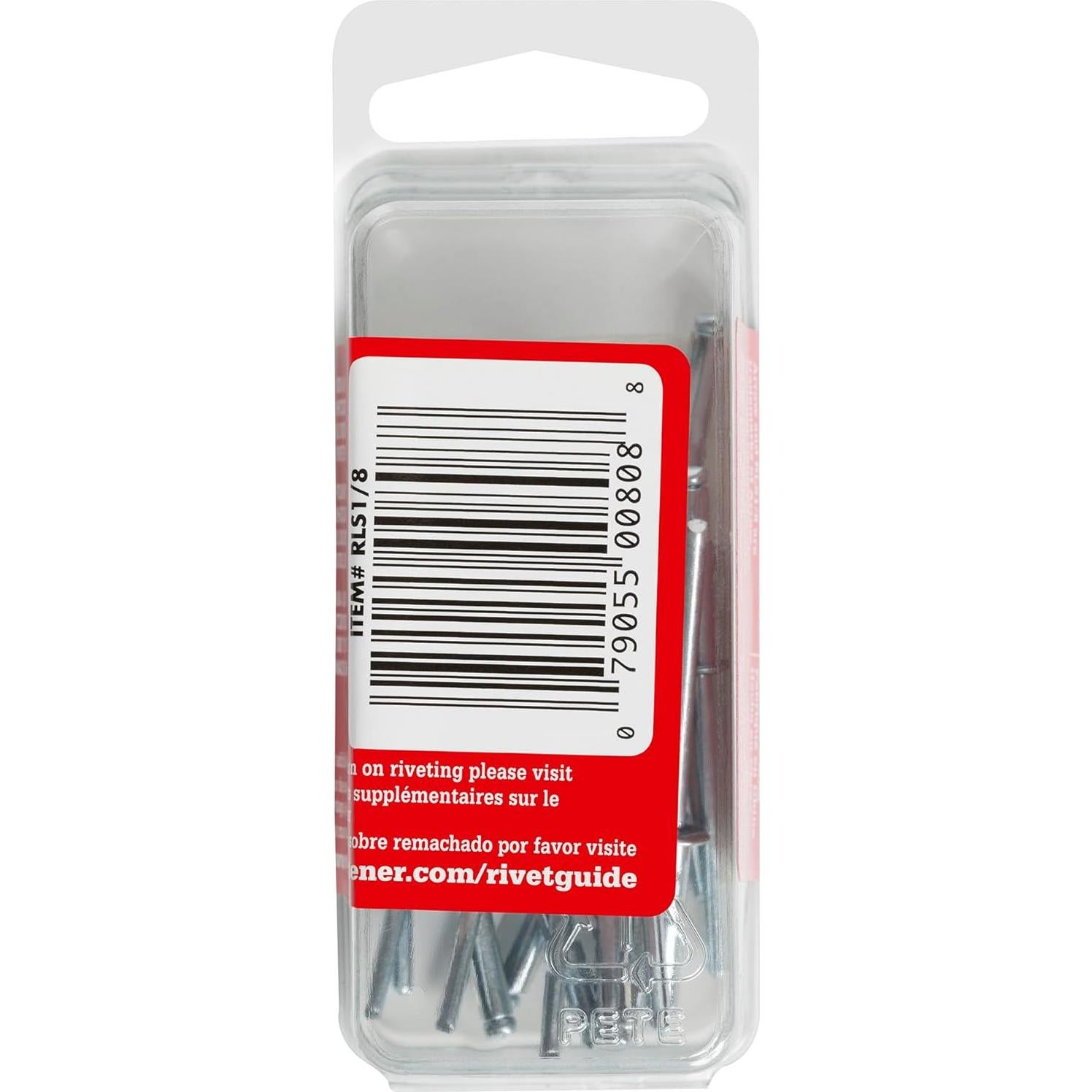 Remaches de acero Arrow RLS1/8, 15 piezas, 3 mm diámetro