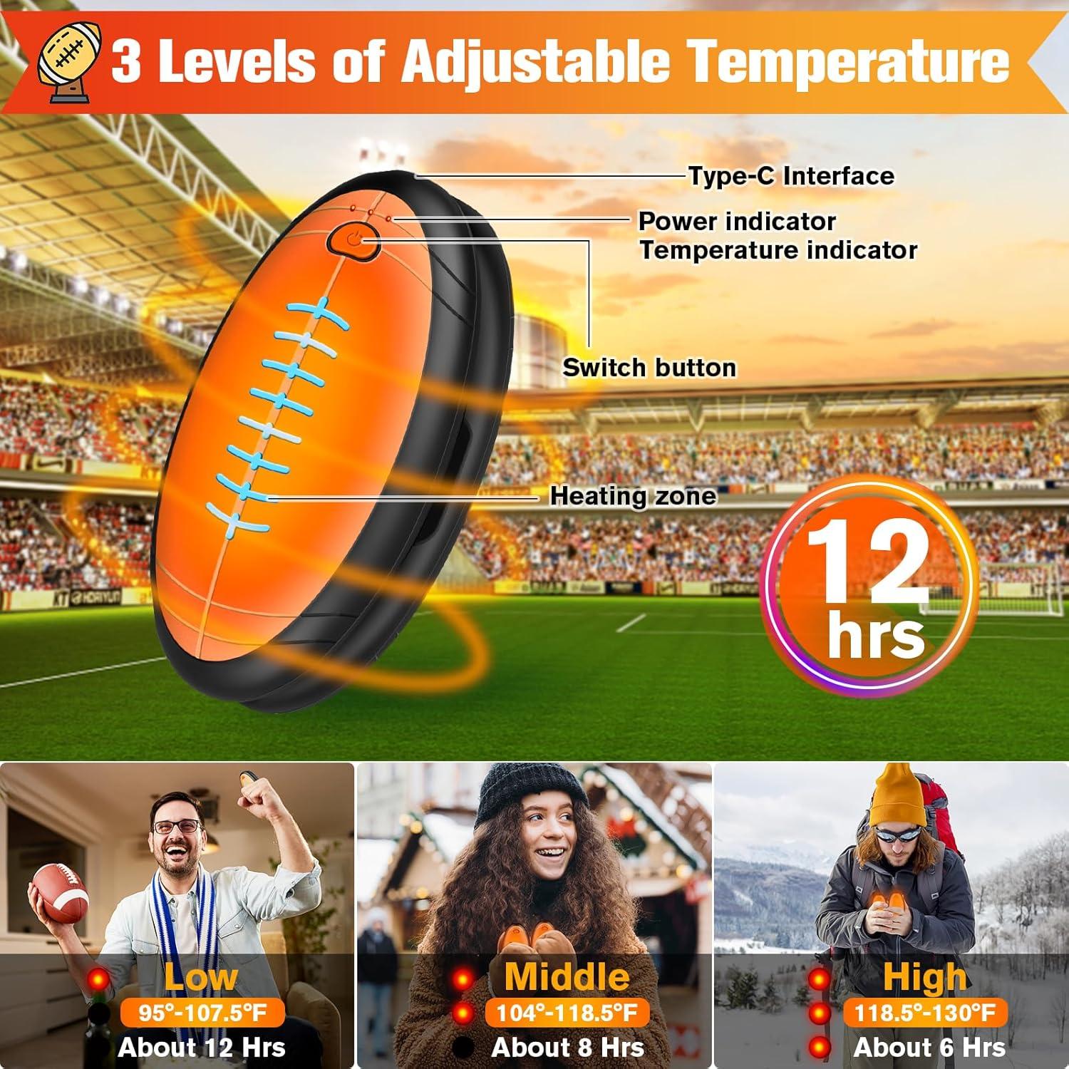 Calentador de Manos Recargable WARMHAND 2 en 1 Naranja