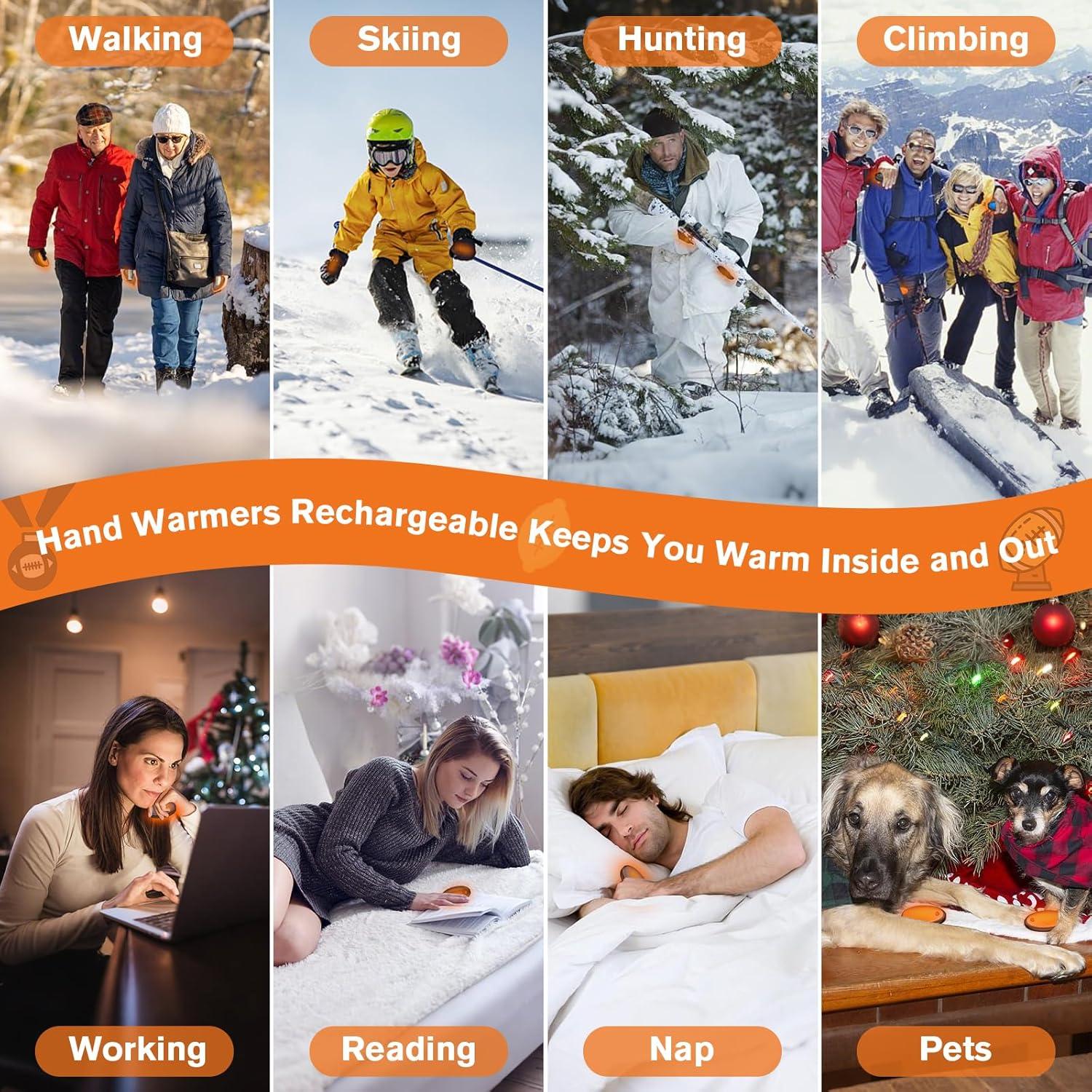 Calentador de Manos Recargable WARMHAND 2 en 1 Naranja