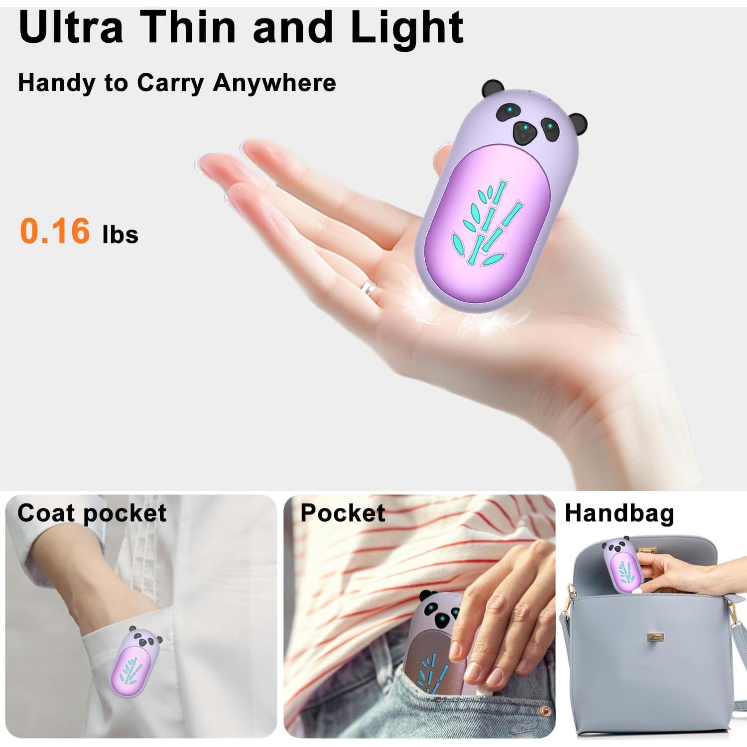 Calentadores de Manos Recargables BOANKODU AOY-716 6000mAh 20Hrs