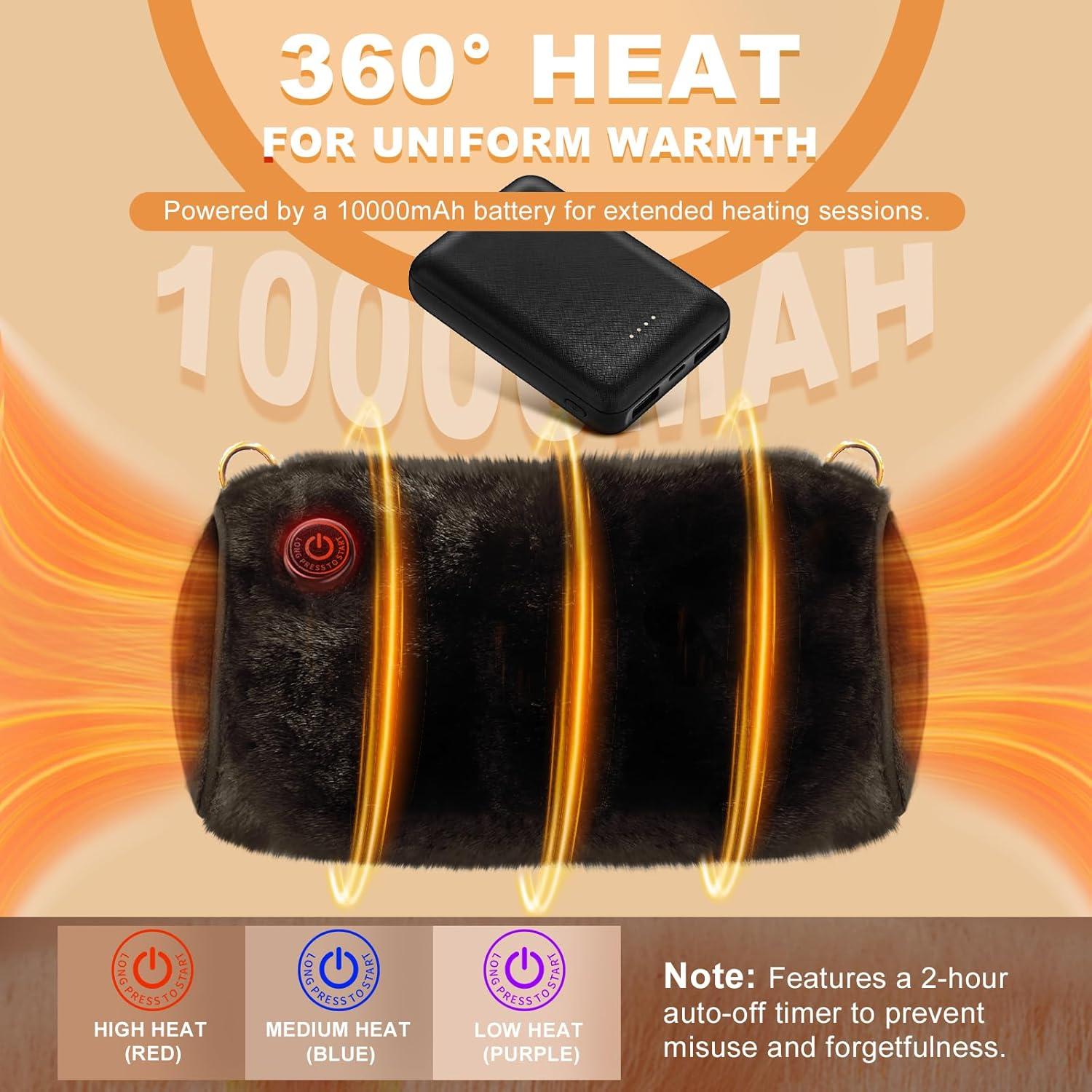 Calentadora de Manos Recargable UNCN XY-8108 10000mAh Negra