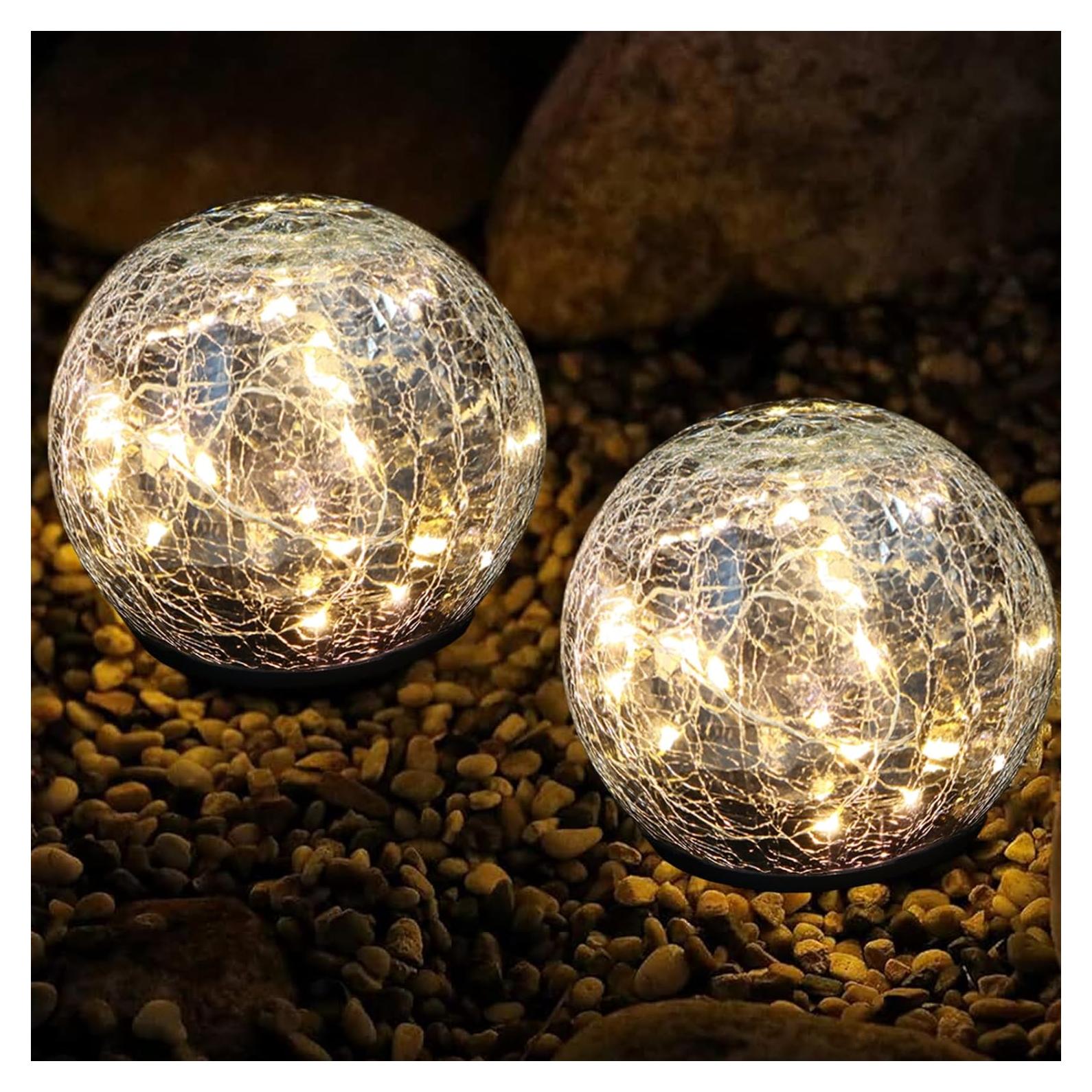 Luces de Jardín Solares GREENDAY 2 Paquete 15 cm LED Cálido