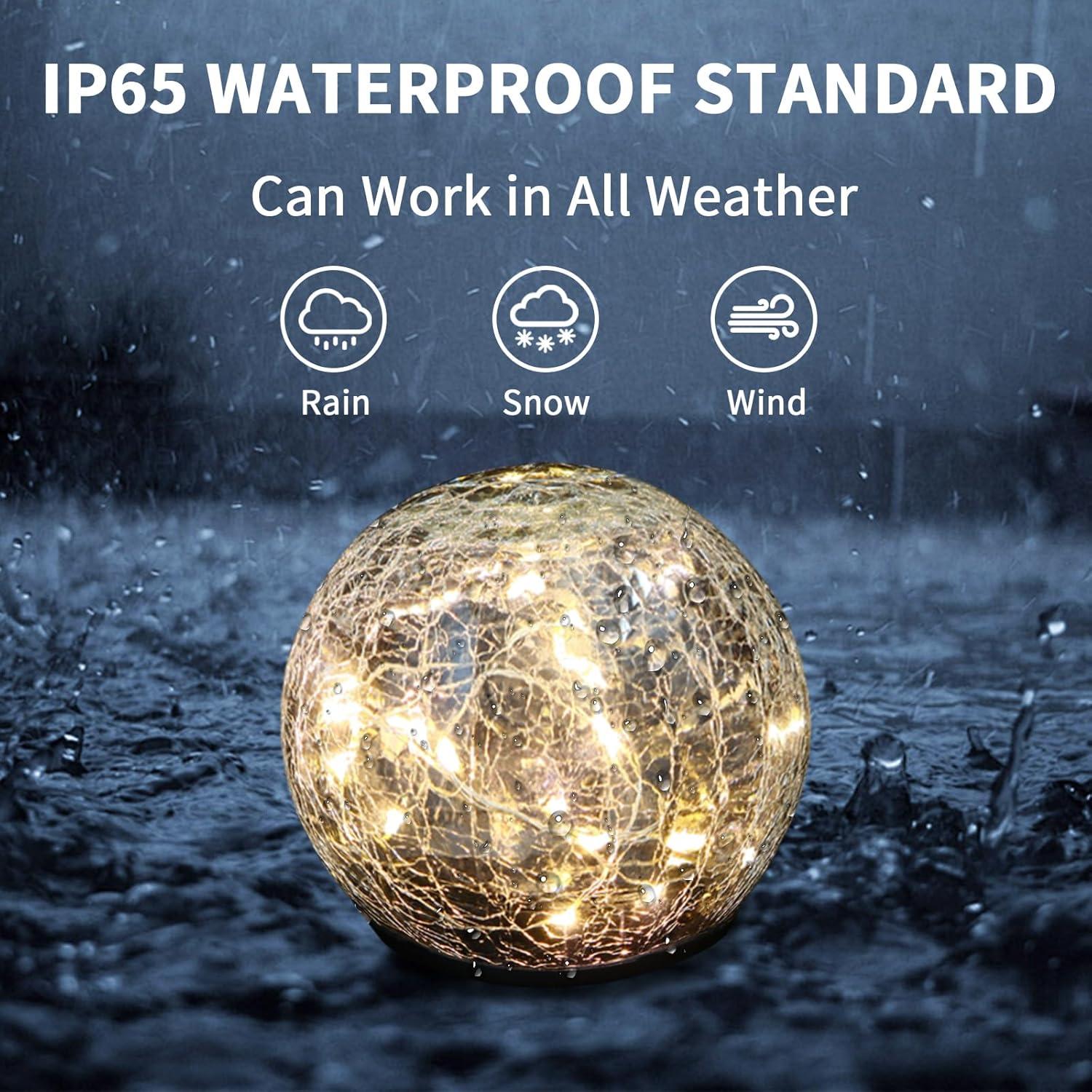 Luces de Jardín Solares GREENDAY 2 Paquete 15 cm LED Cálido