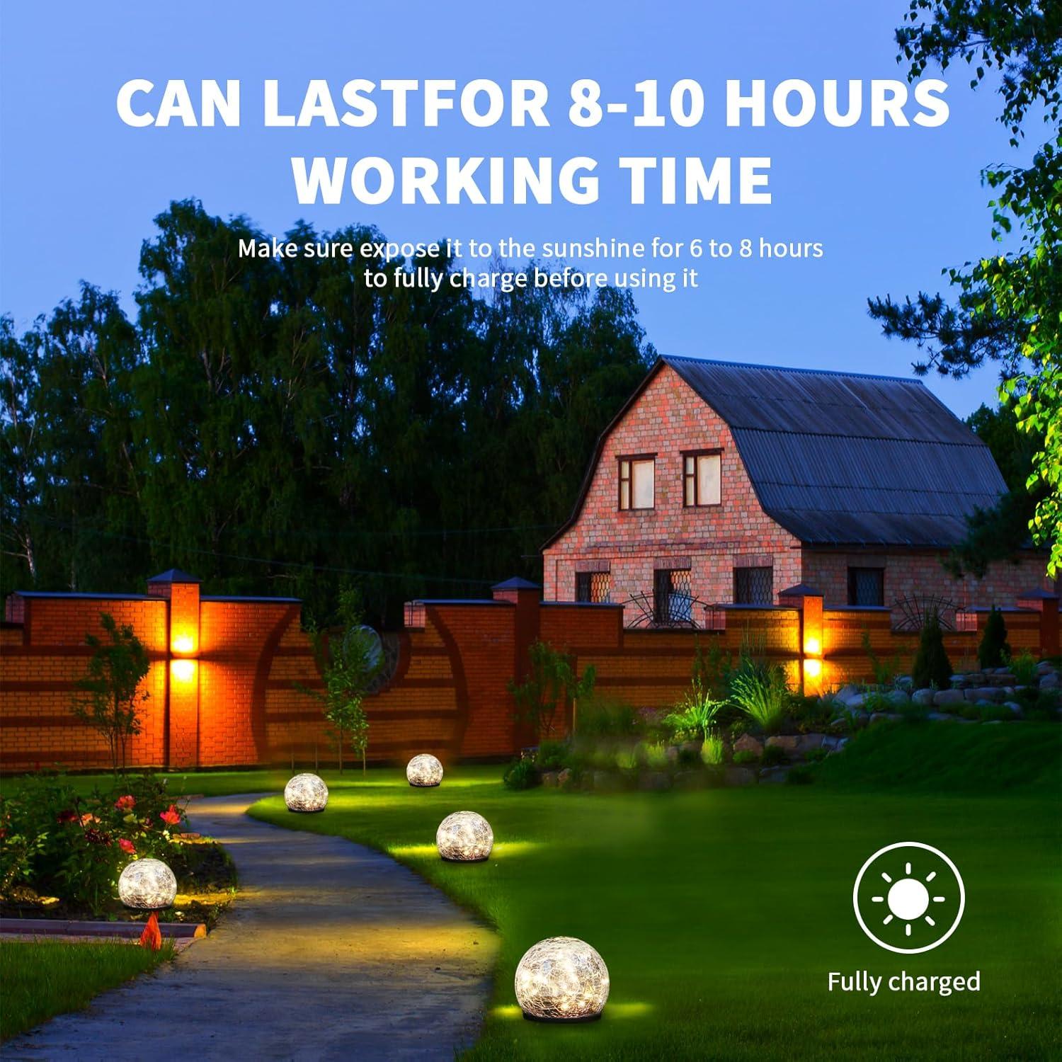 Luces de Jardín Solares GREENDAY 2 Paquete 15 cm LED Cálido