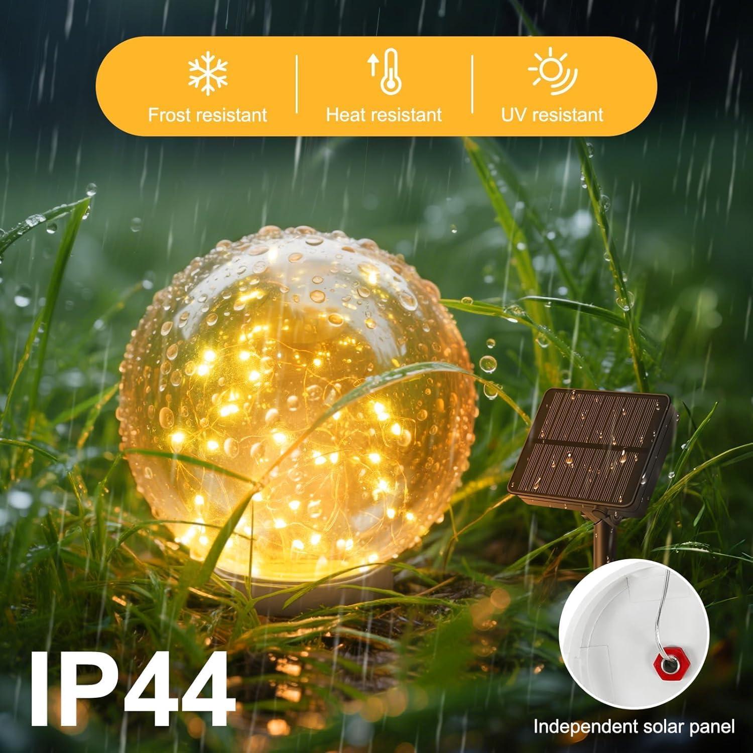 Luces de Jardín Solar Lightkeeys 2 Esferas 20.1 cm LED IP65