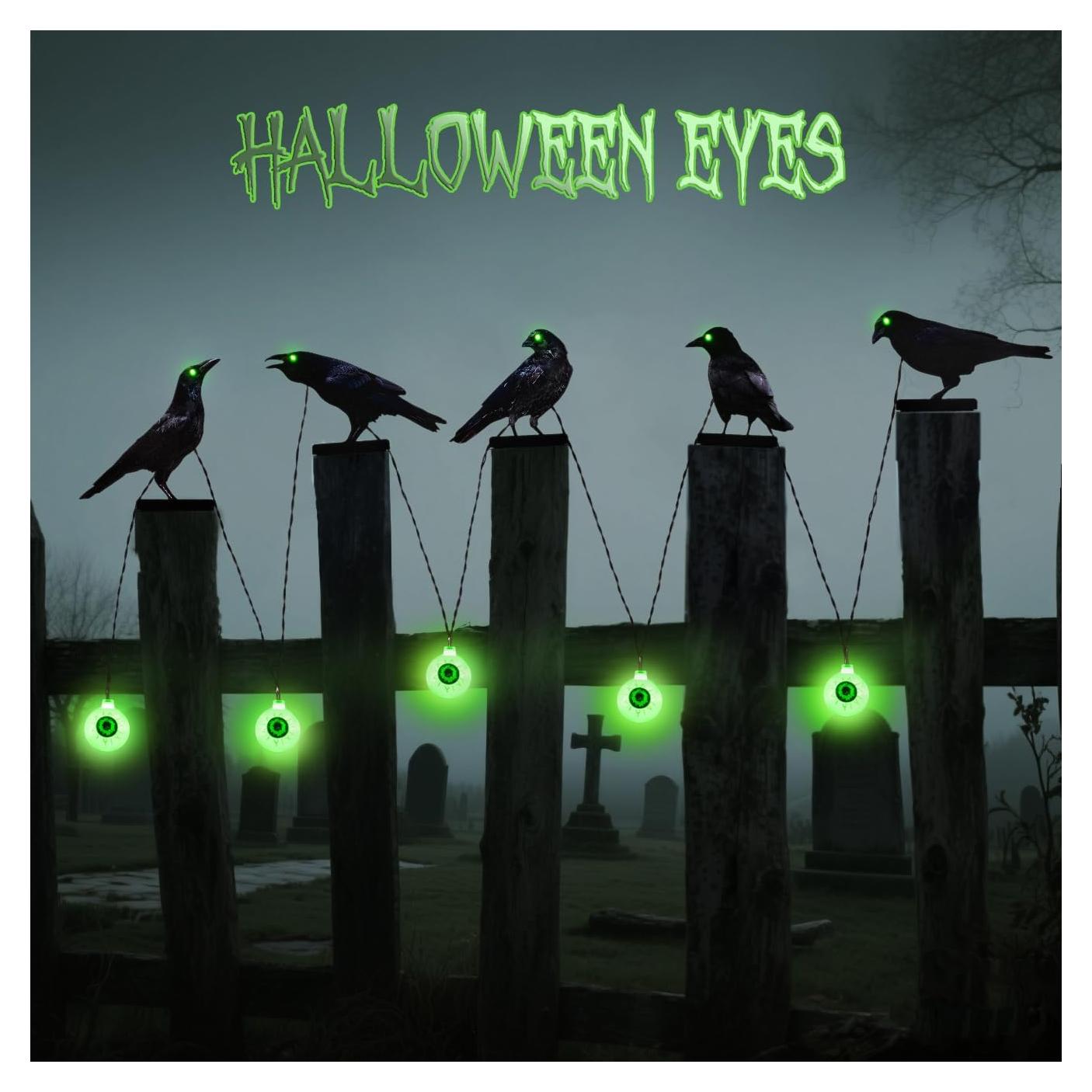 Luces Solares de Cuervo de Metal HUYIENO para Jardín - Juego de 5