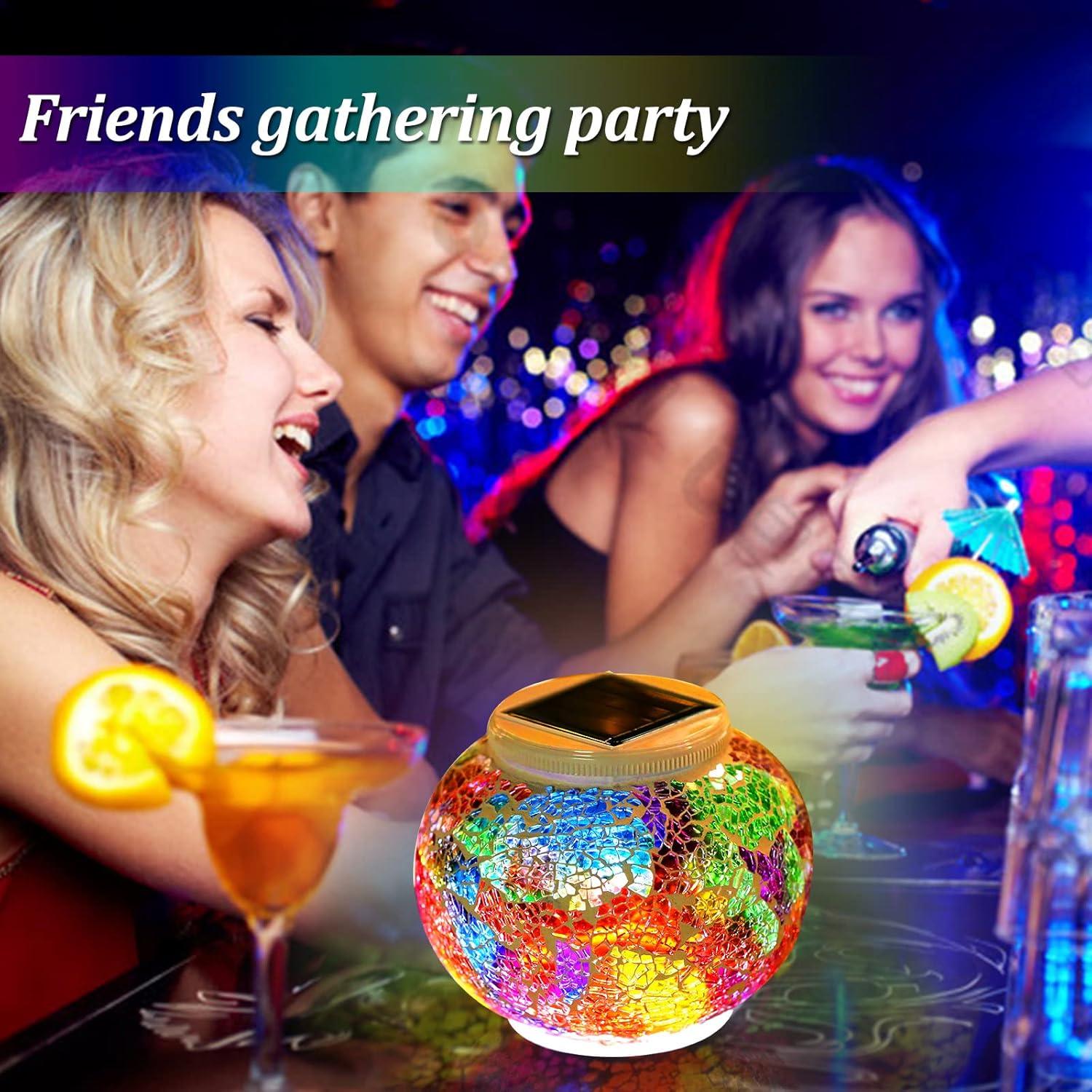 Luces de Jardín Solares Joyathome de Vidrio Mosaico 13.2cm