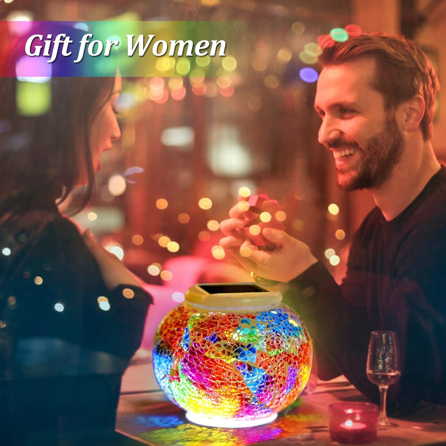 Luces de Jardín Solares Joyathome de Vidrio Mosaico 13.2cm