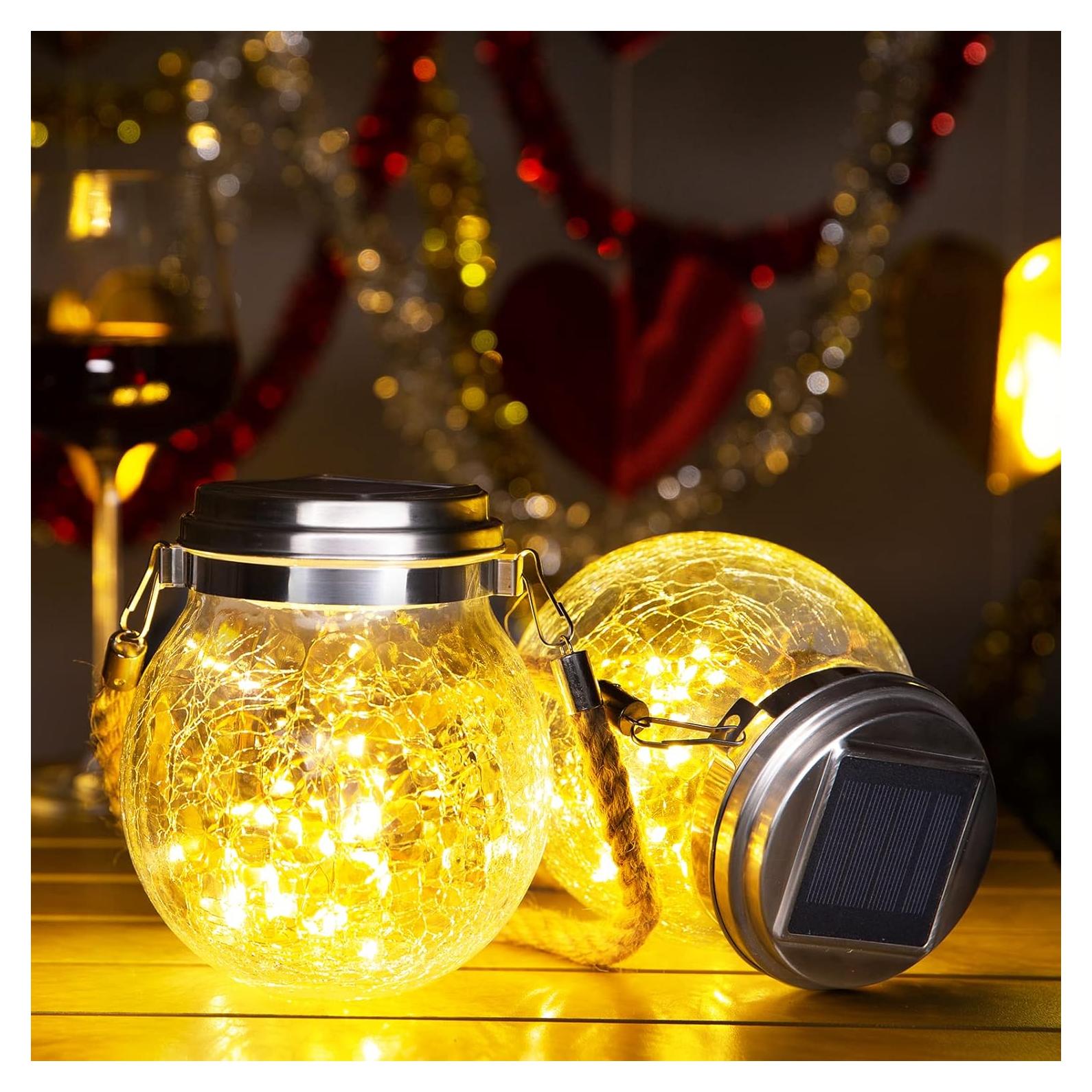 Linternas Solares ROSHWEY para Exterior - Paquete de 4 Luces