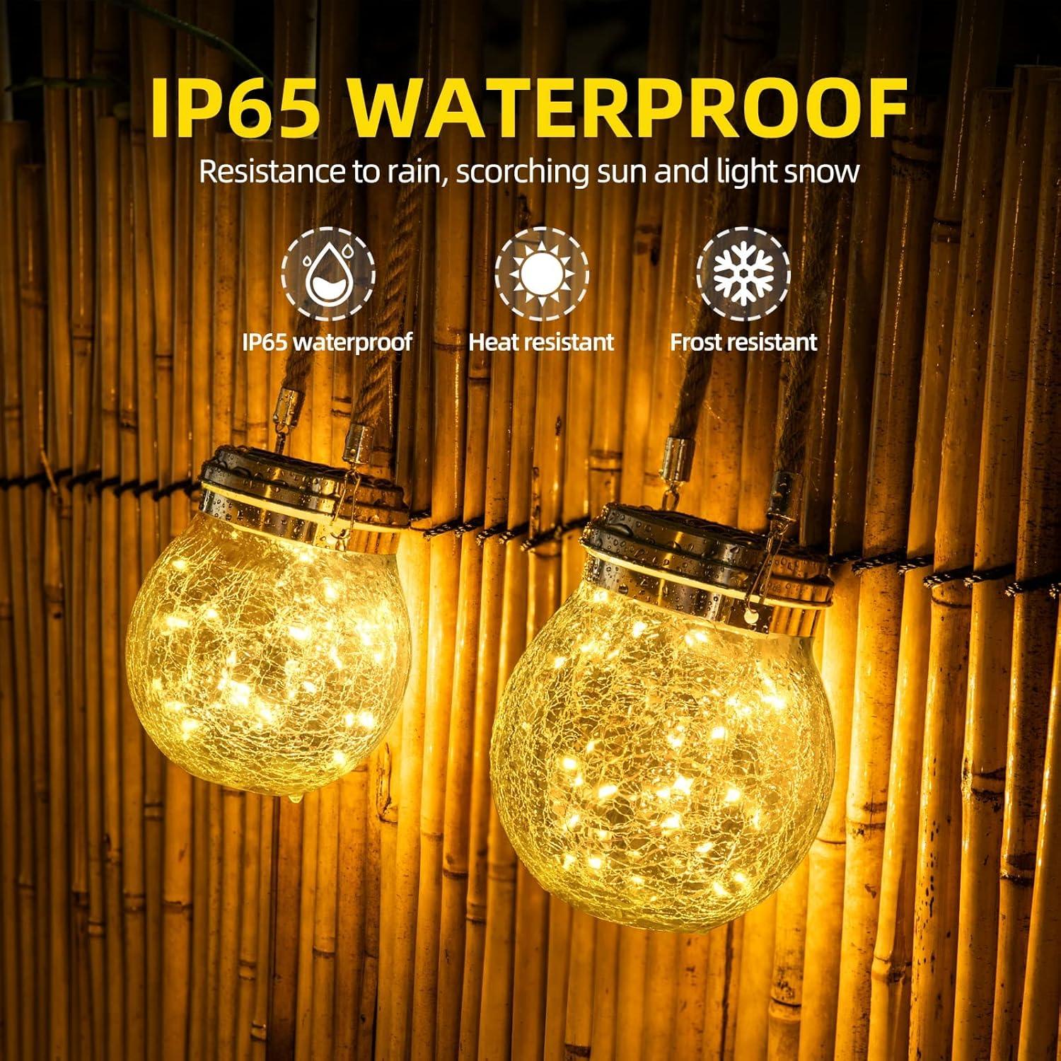 Linternas Solares ROSHWEY para Exterior - Paquete de 4 Luces