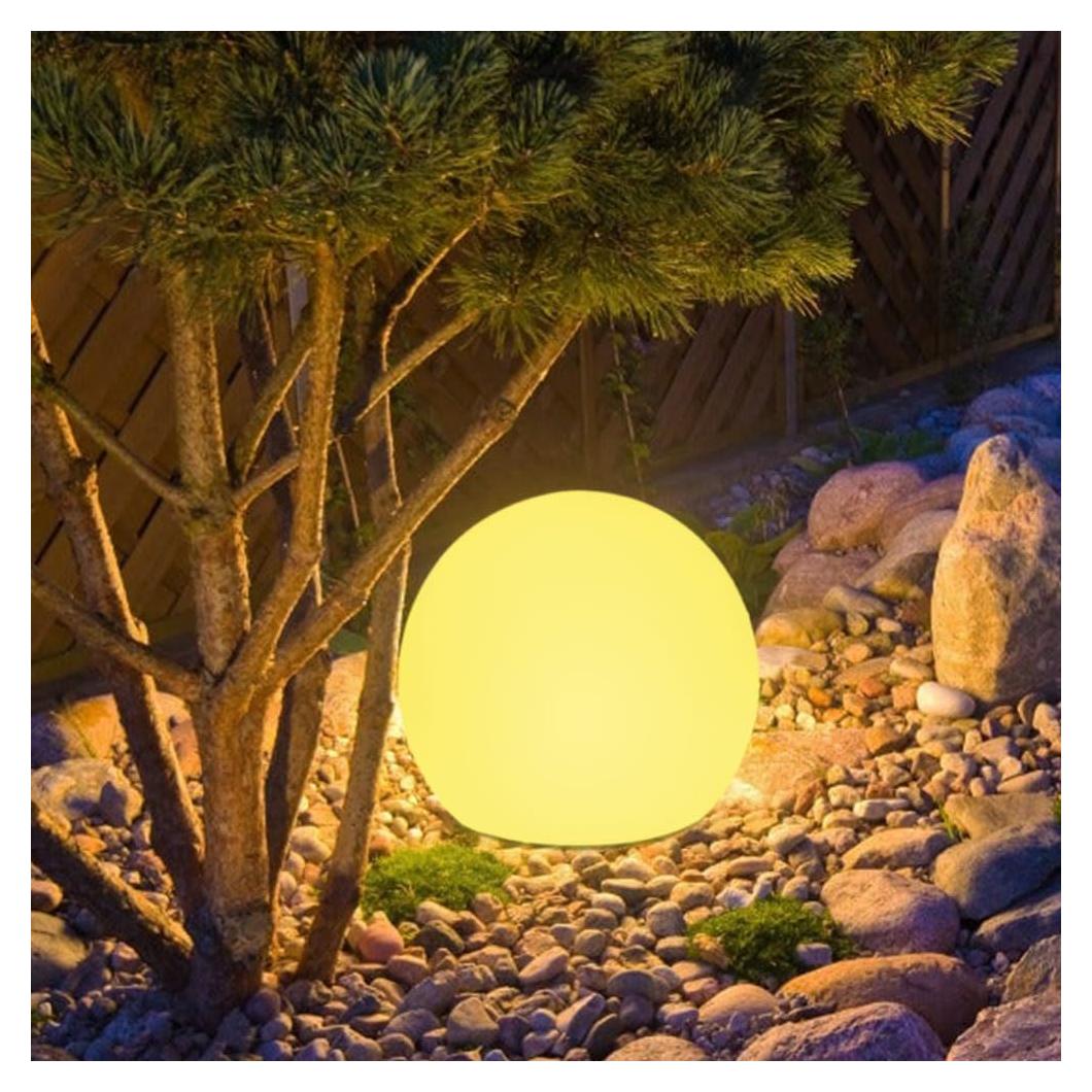 Luz de Globo Solar 20 cm BALMOST RGB Dimmable con Control Remoto