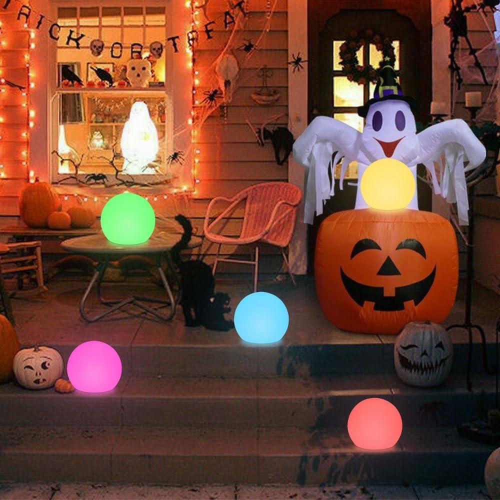 Luz de Globo Solar 20 cm BALMOST RGB Dimmable con Control Remoto