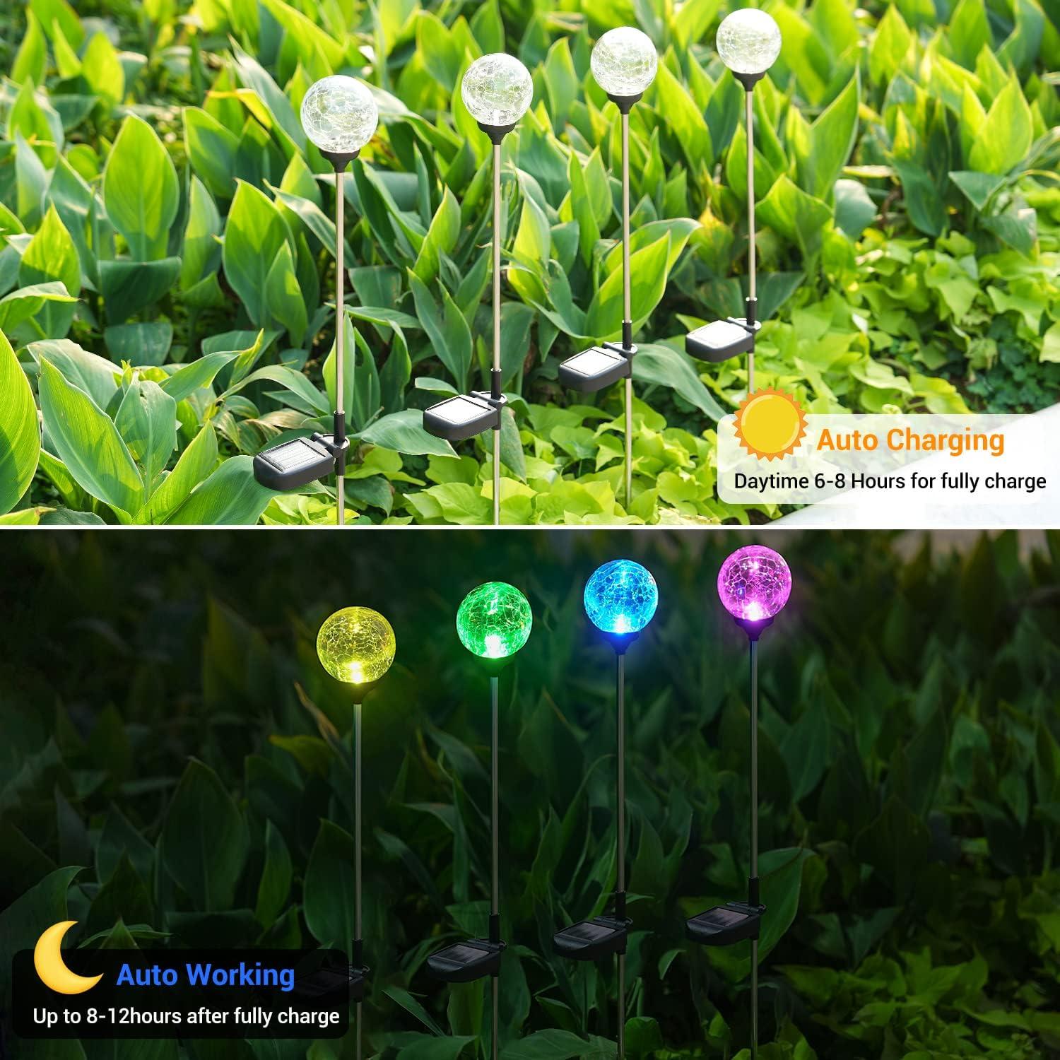 Luces de Globo Solar OxyLED 4 Estacas LED Jardín IP65
