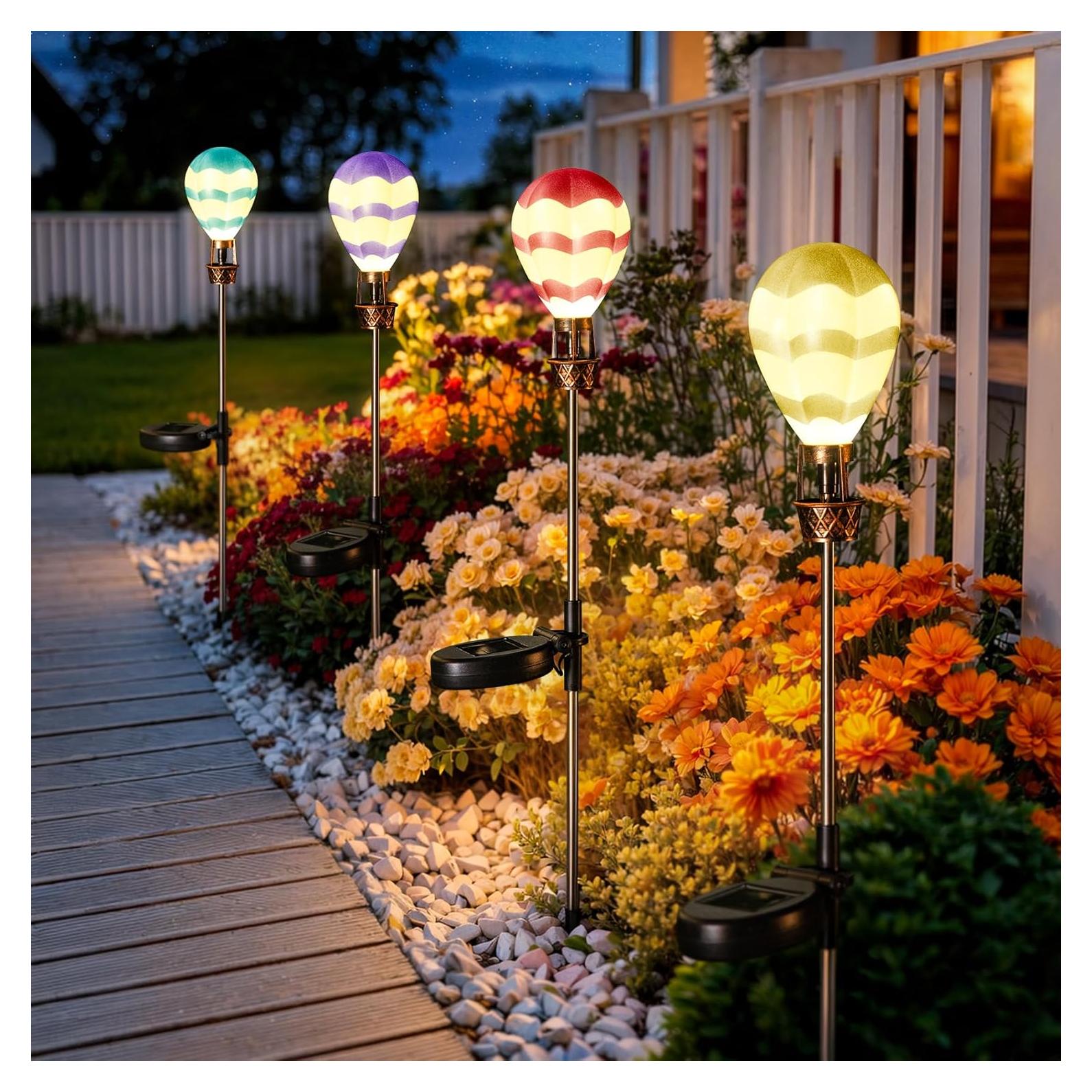 Luces Solares de Jardín Singingarden - Paquete de 4 Globos 83.6cm