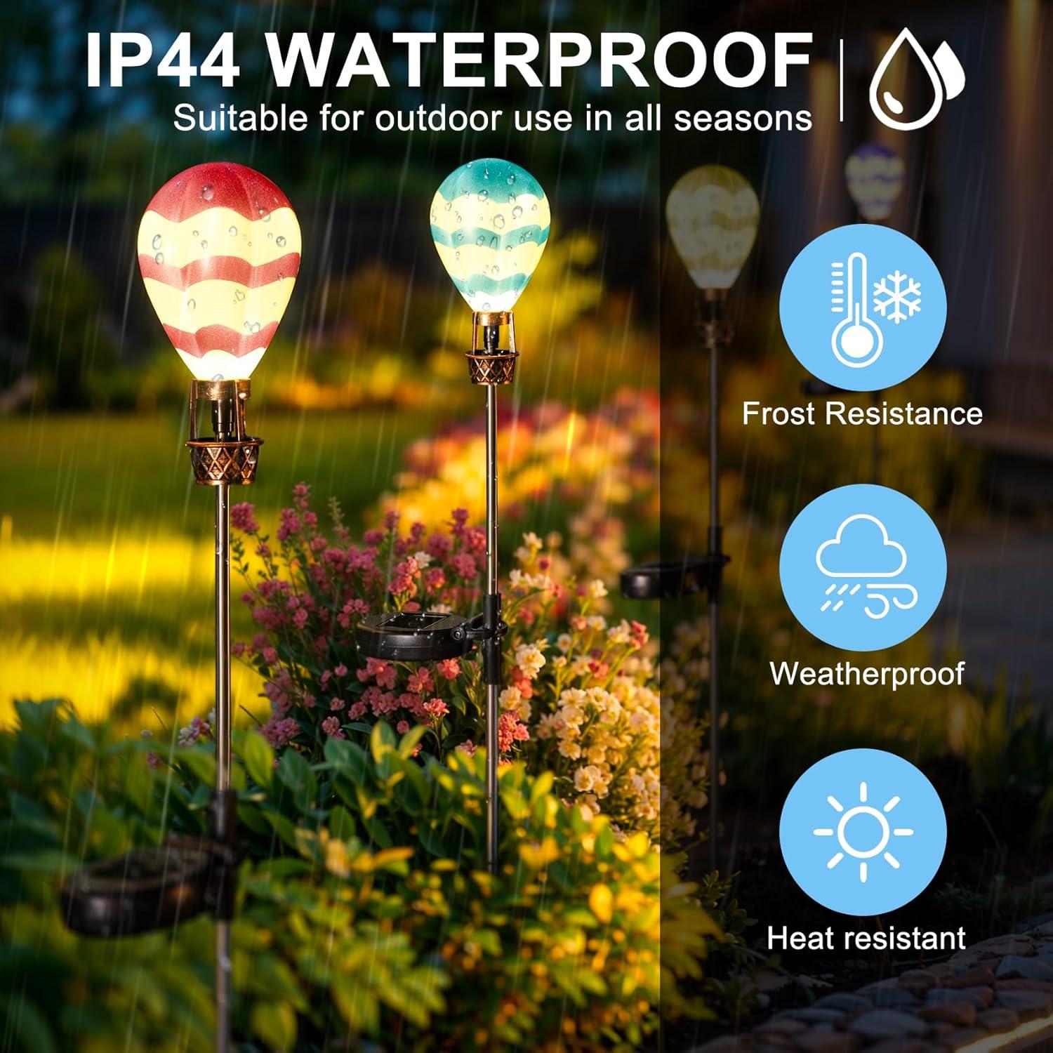 Luces Solares de Jardín Singingarden - Paquete de 4 Globos 83.6cm