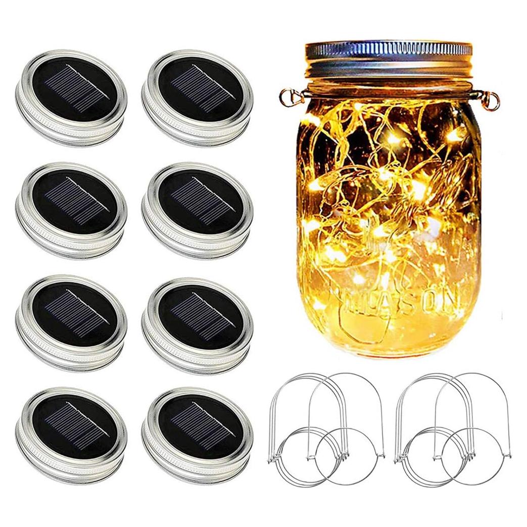 Luces de Tapa de Frasco Solar SunKite - 8 Unidades LED 20 Micro