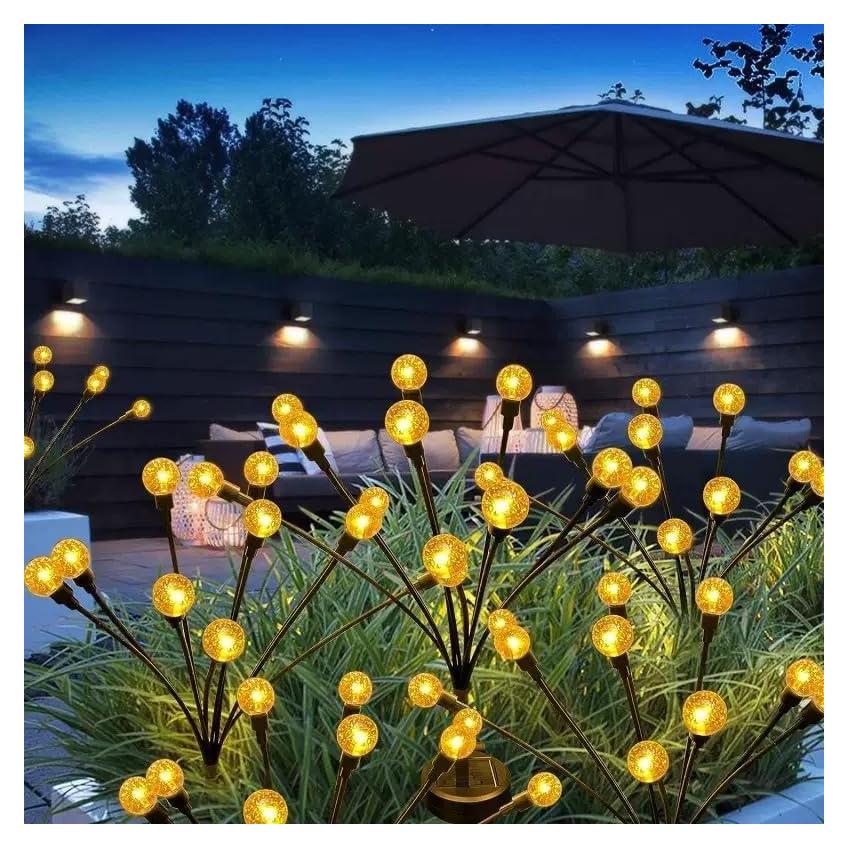 Luces de Jardín Solares Firefly, 10 Bolas LED Cálido