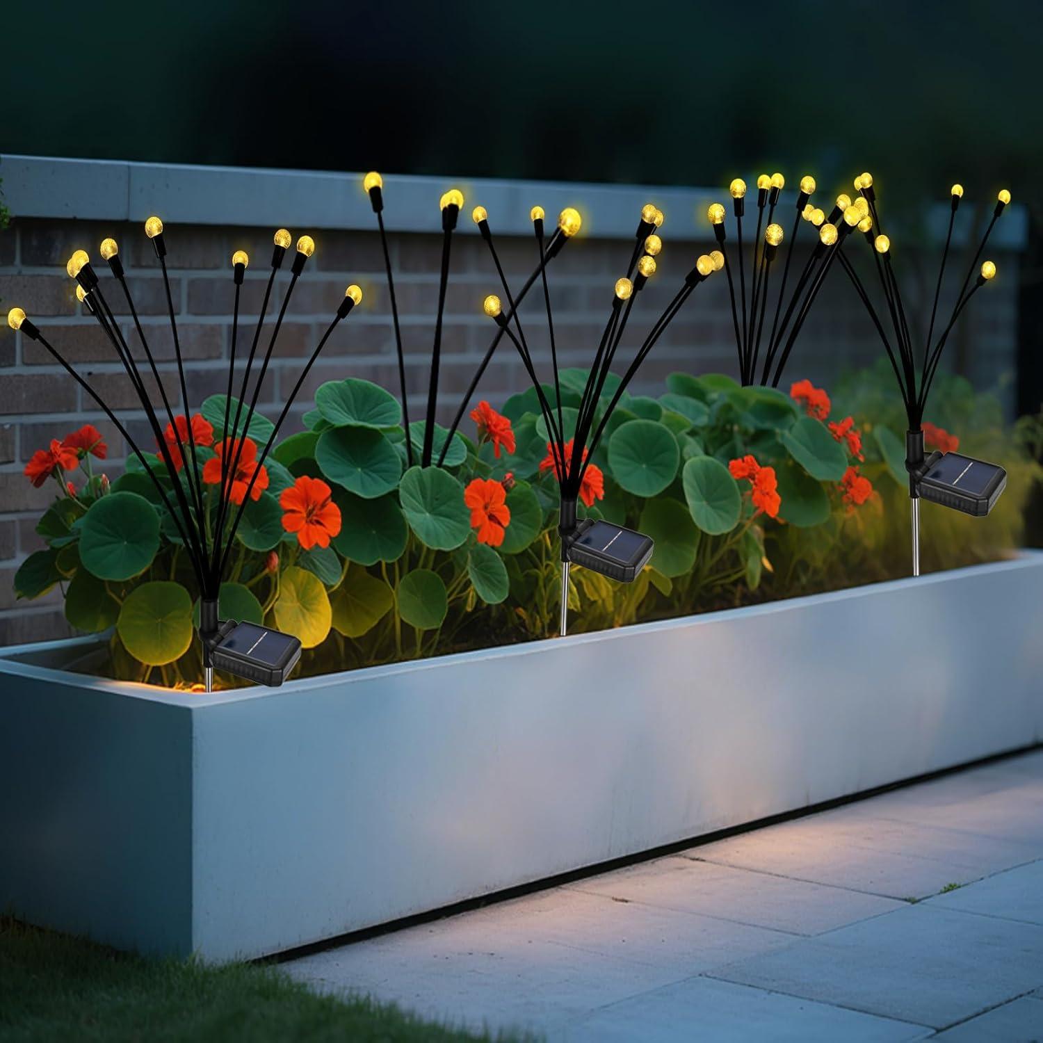 Luces de Jardín Solares Firefly, 10 Bolas LED Cálido