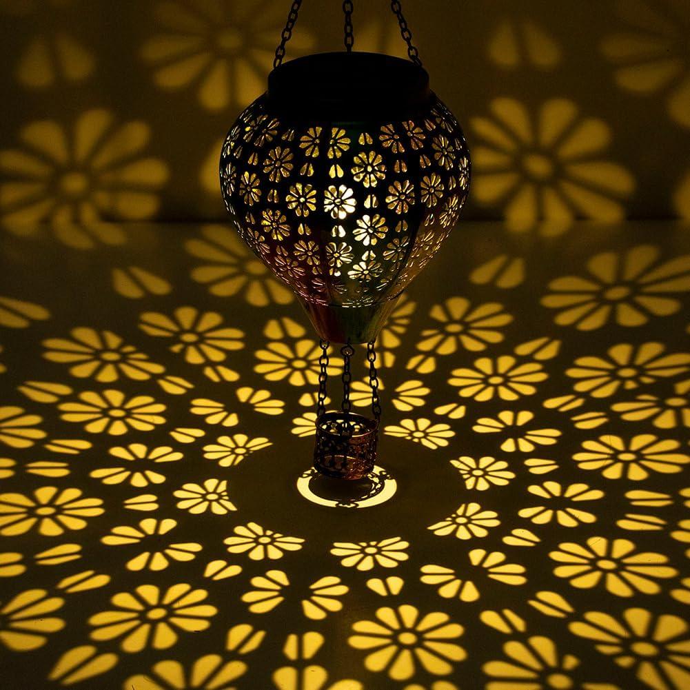 Linterna Solar de Globo Aerostático Stargarden Colorido 2.54cm