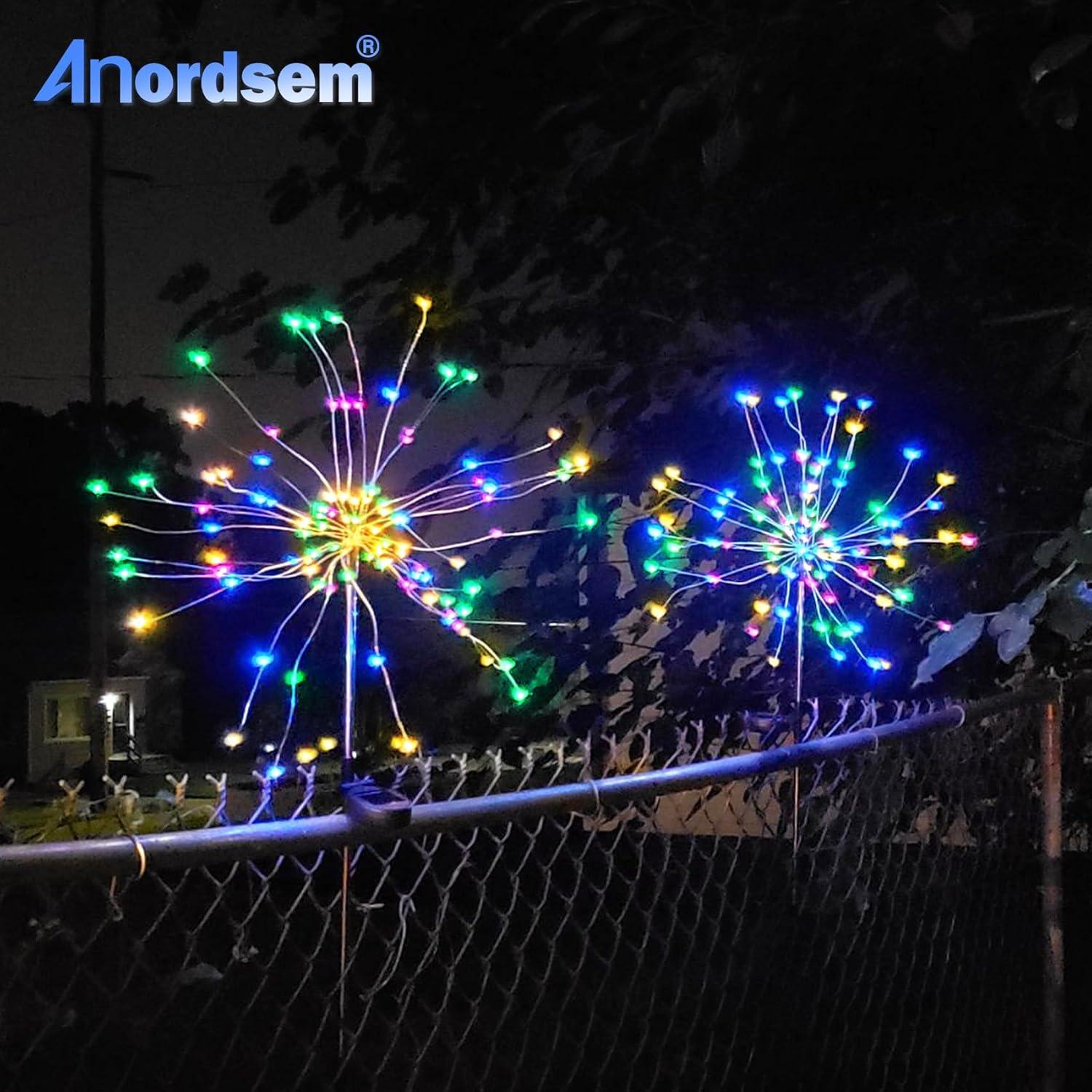 Luces de Jardín Solares Anordsem 120 LED Impermeables