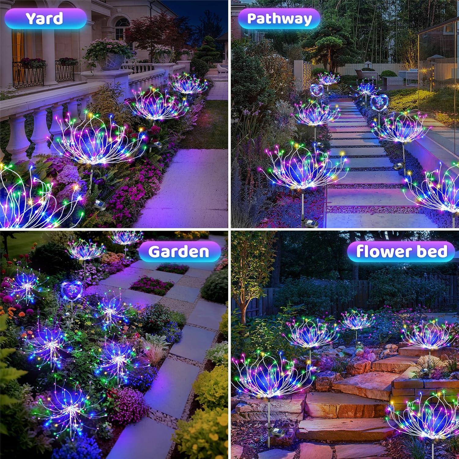 Luces de Jardín Solares Anordsem 120 LED Impermeables
