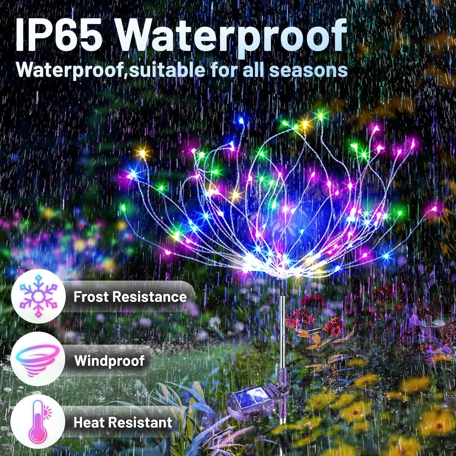 Luces de Jardín Solares Anordsem 120 LED Impermeables