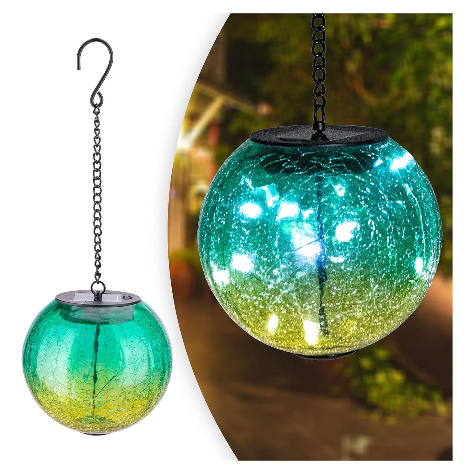 Luces Solares Colgantes Wonder Solar LED Vidrio Roto 39cm