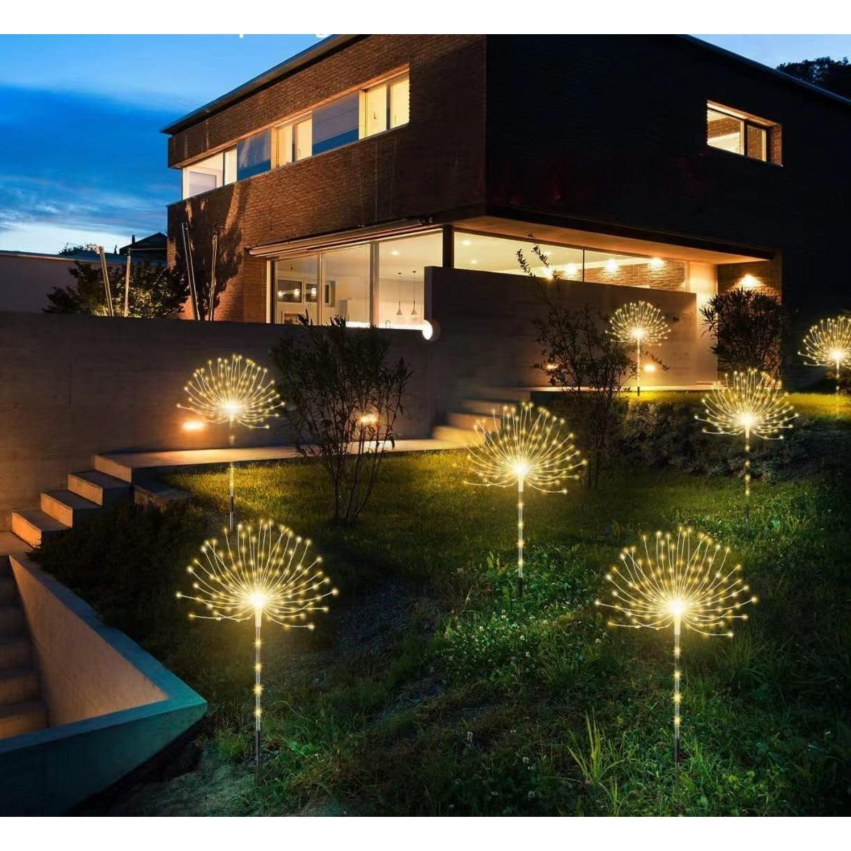 Paquete de 4 Luces Solares Decorativas Lanthium 480 LEDs