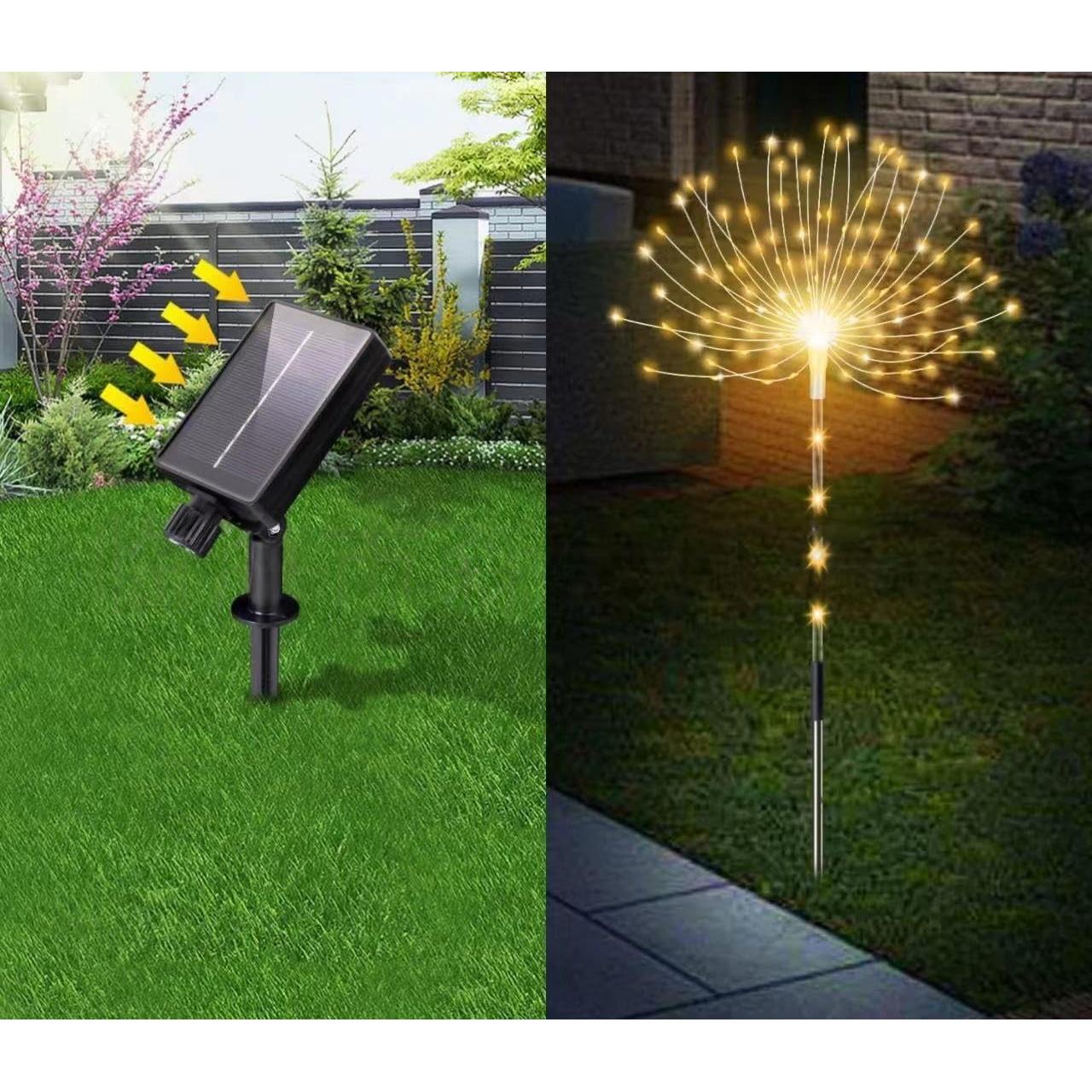 Paquete de 4 Luces Solares Decorativas Lanthium 480 LEDs