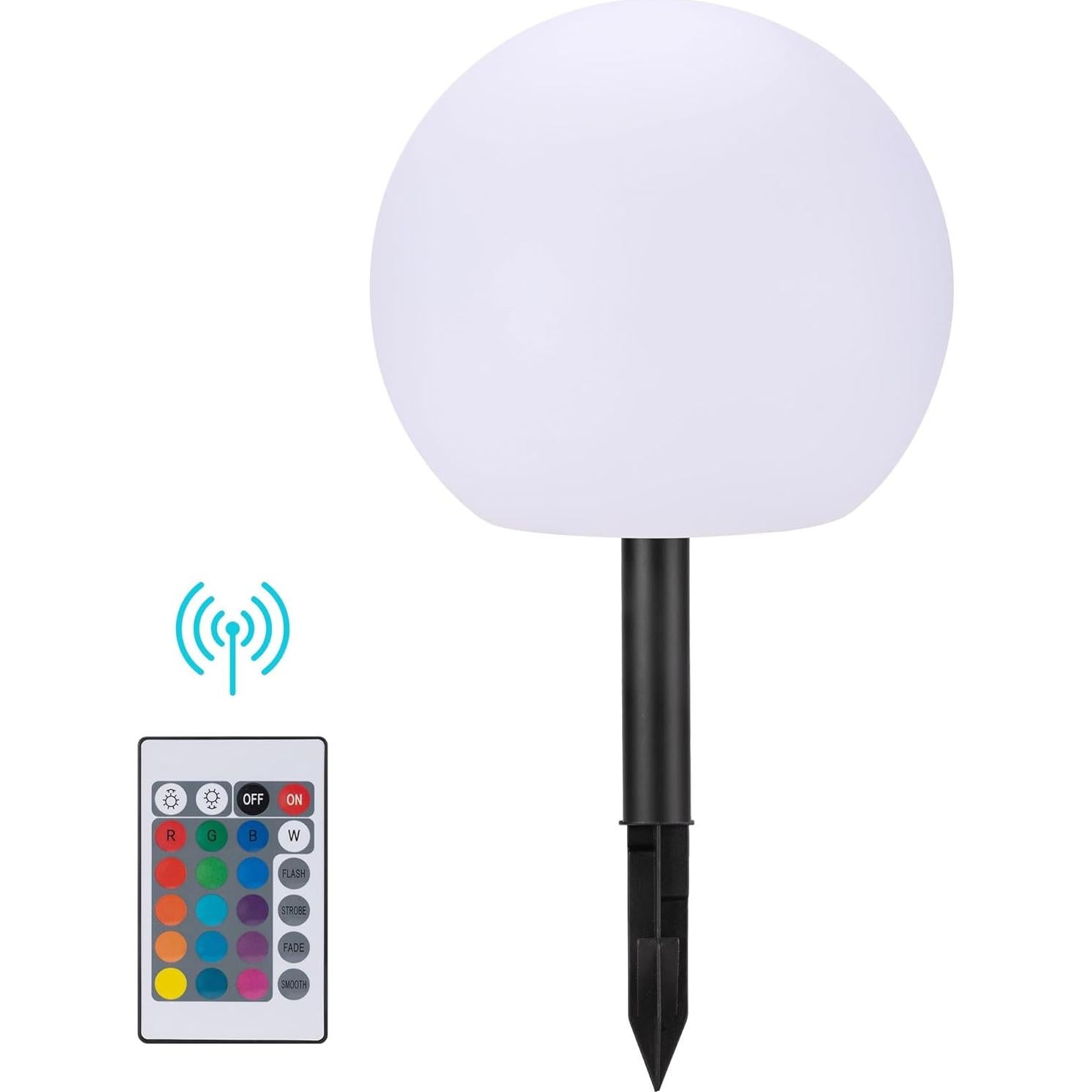 Luz de Bola Solar Shumi 30.48cm LED RGB Control Remoto