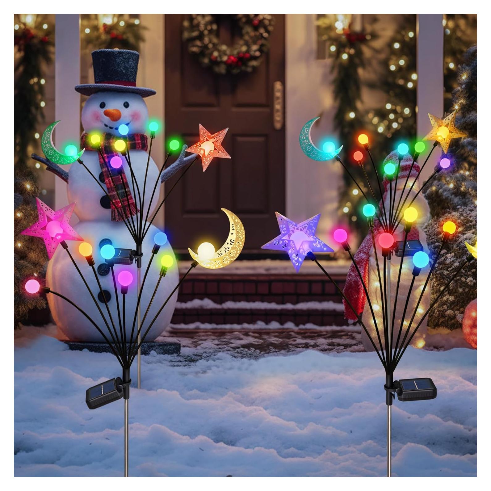 Luces Solares TAKE ME para Jardín 2 Paquetes Cambio de Color