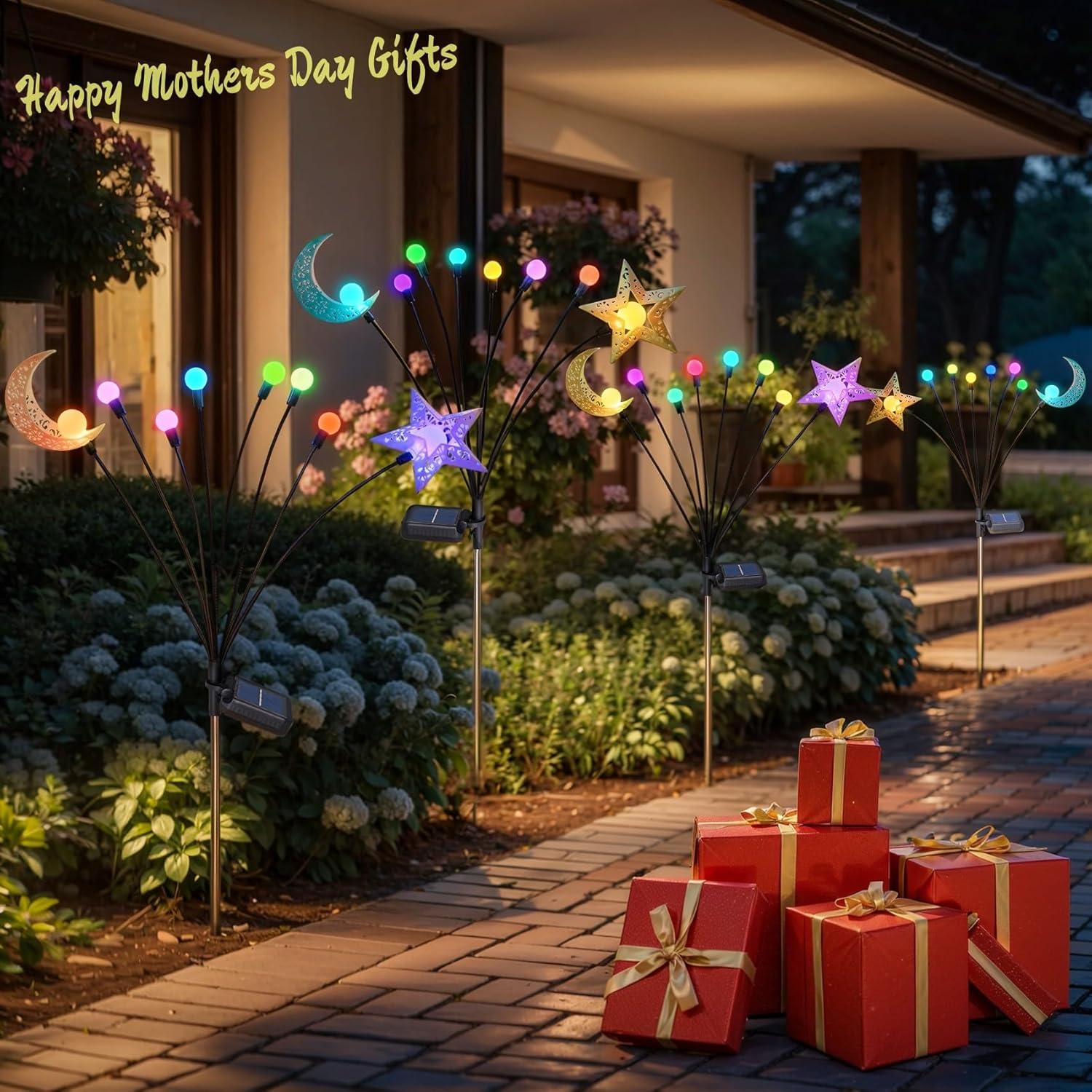 Luces Solares TAKE ME para Jardín 2 Paquetes Cambio de Color