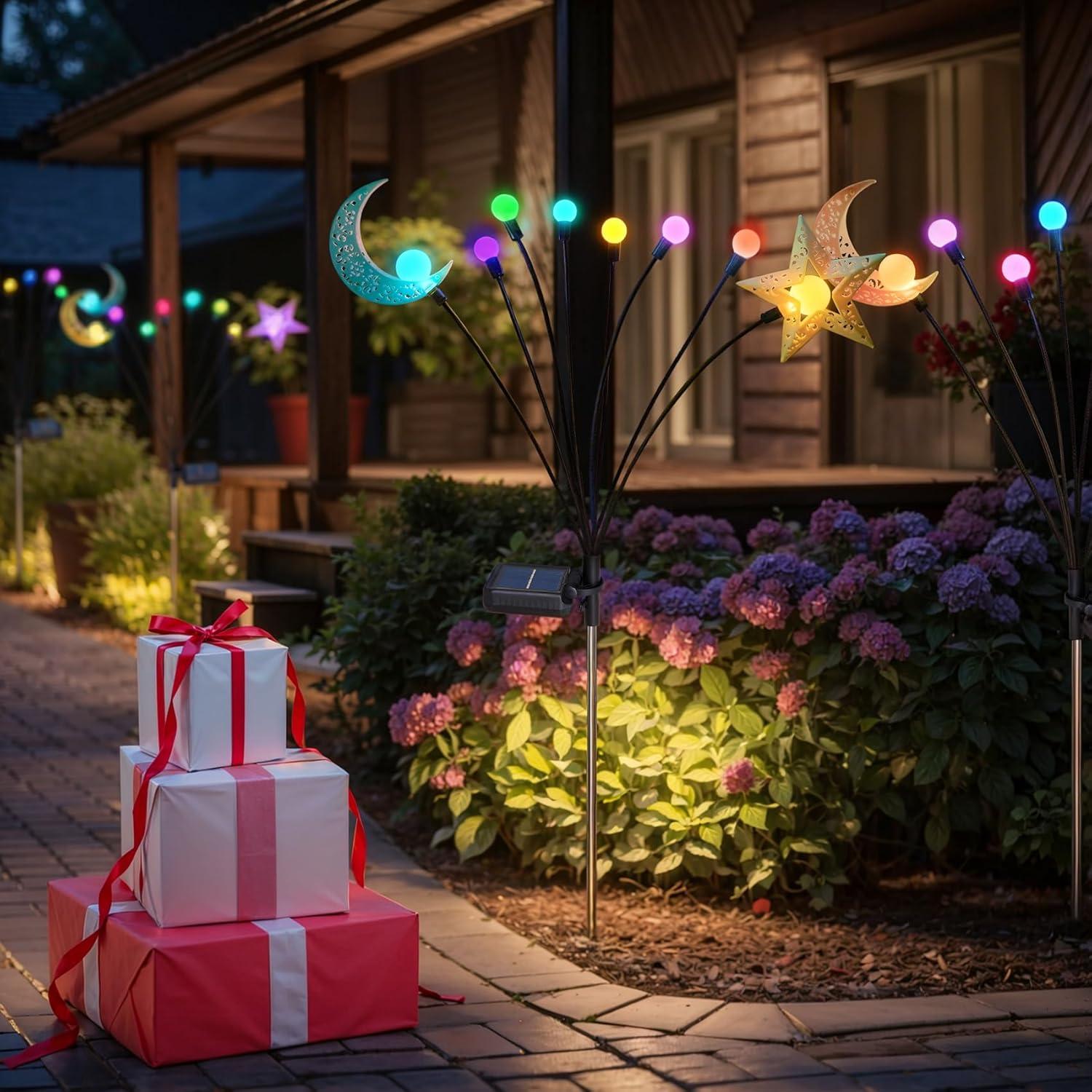 Luces Solares TAKE ME para Jardín 2 Paquetes Cambio de Color