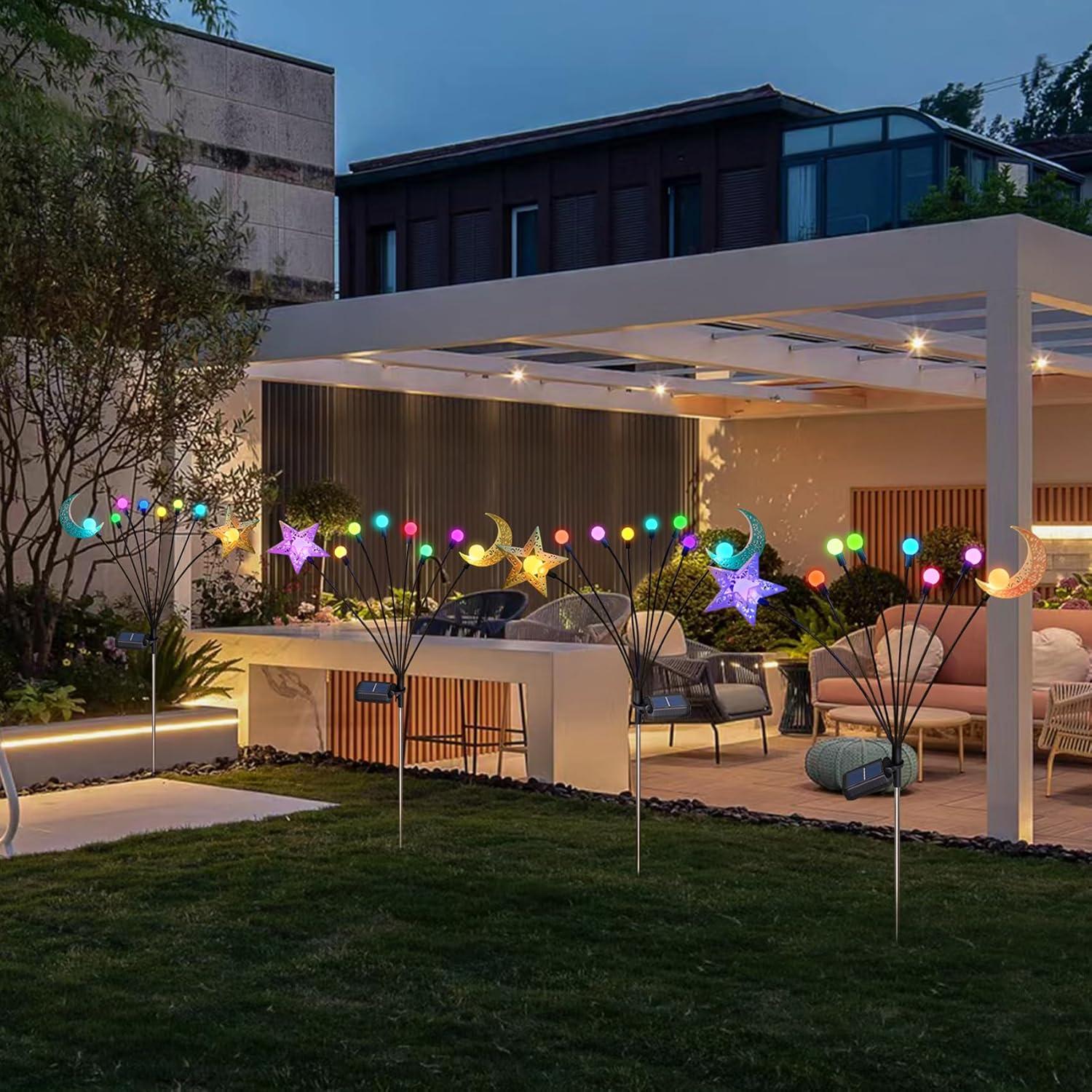 Luces Solares TAKE ME para Jardín 2 Paquetes Cambio de Color