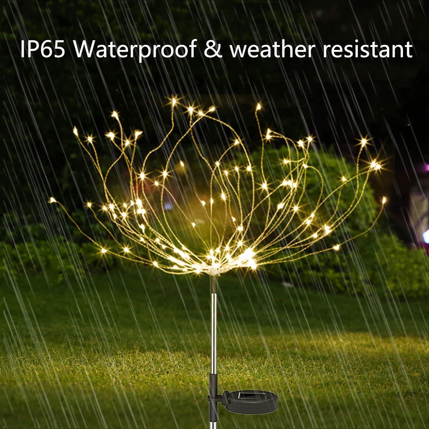 Luces Solares de Jardín Anordsem - Paquete de 4, IP65, LED