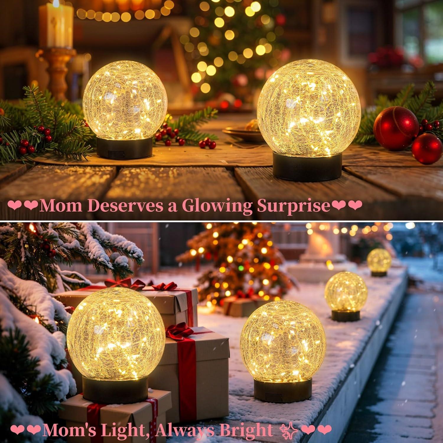 Luces de Globo Solar Beautyard 10 cm 30LED Carga USB Paquete de 4
