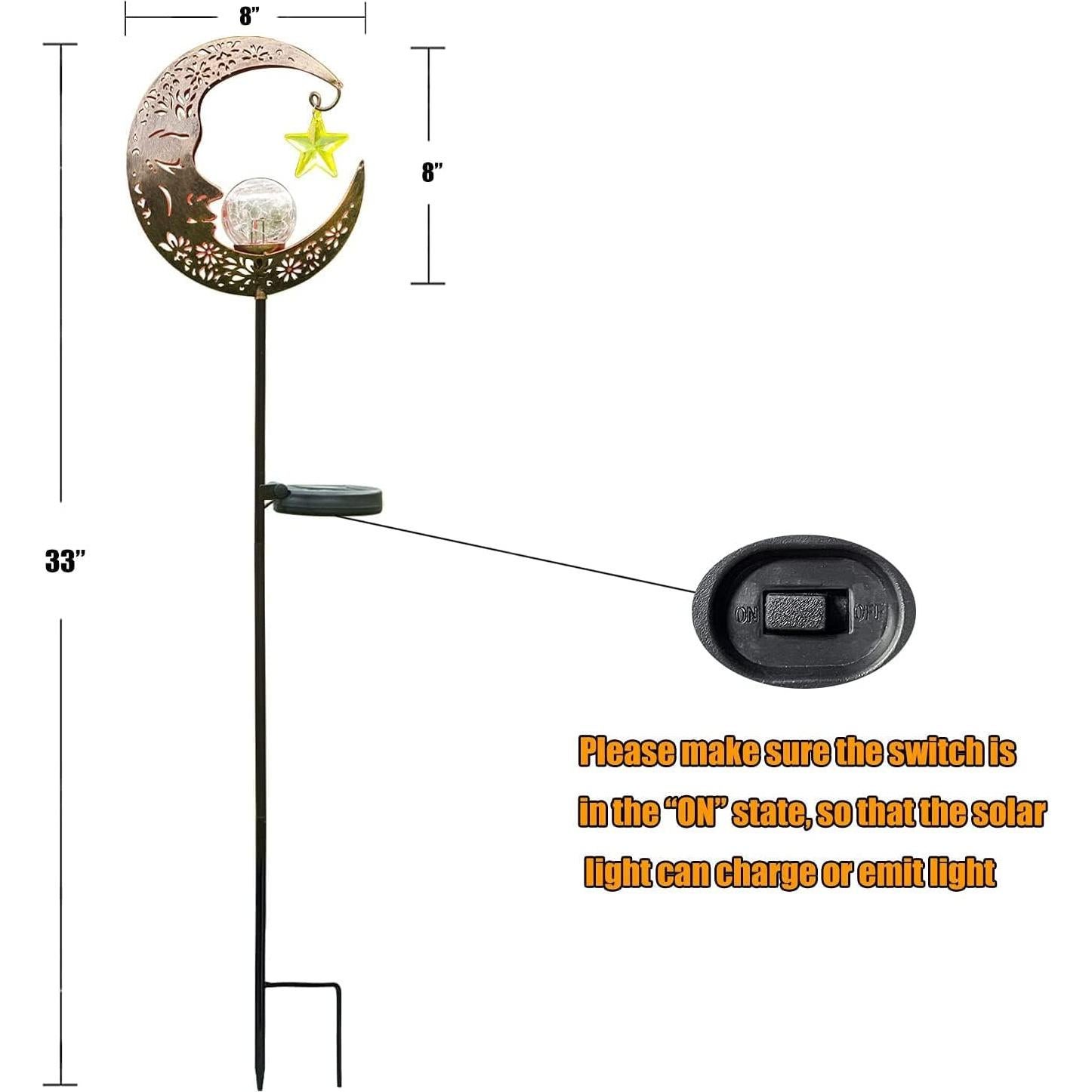 Luces Solares Decorativas Hapjoy para Jardín y Patio 83.8 cm