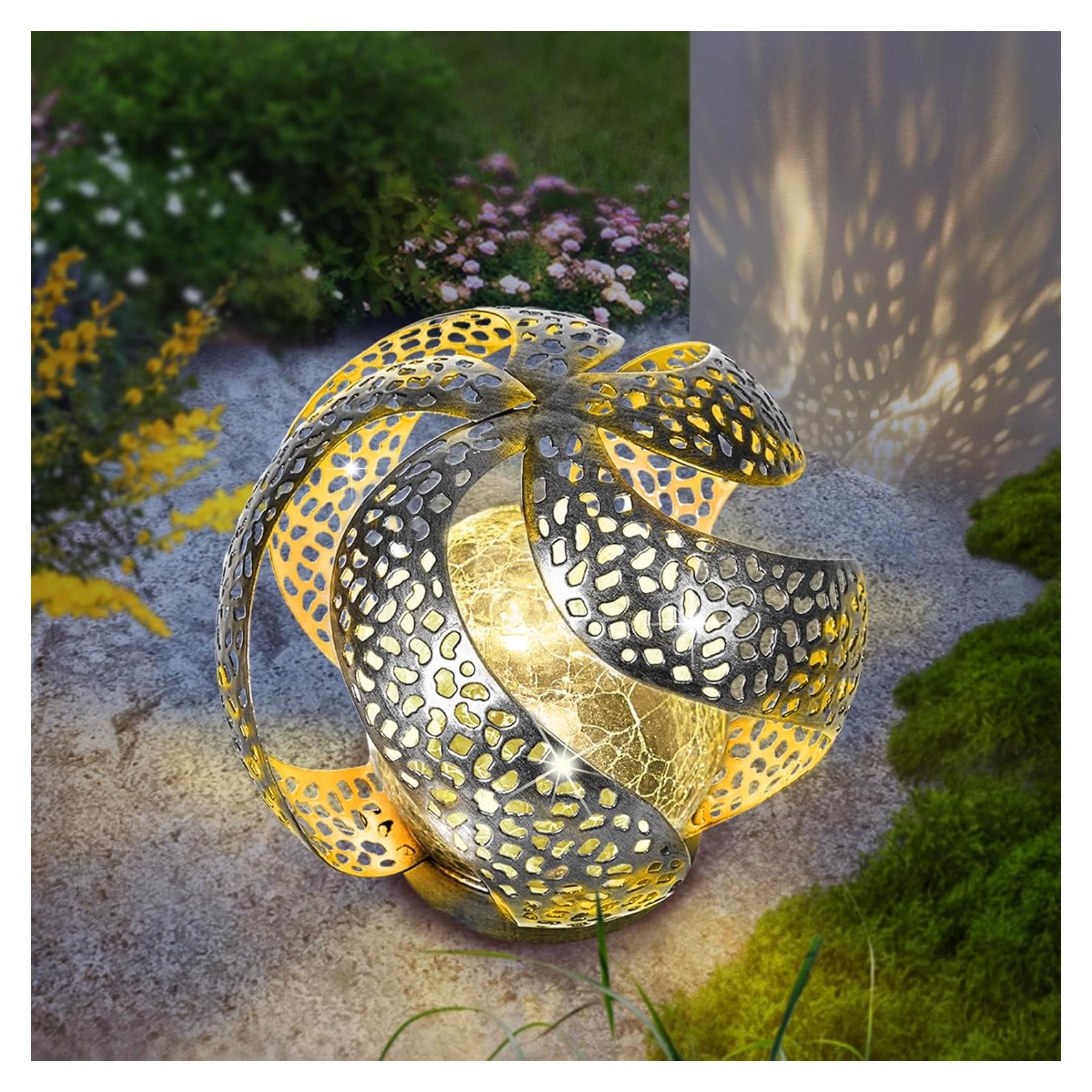 Luces Solares Decorativas SUCUY, Estilo Vintage, Plata