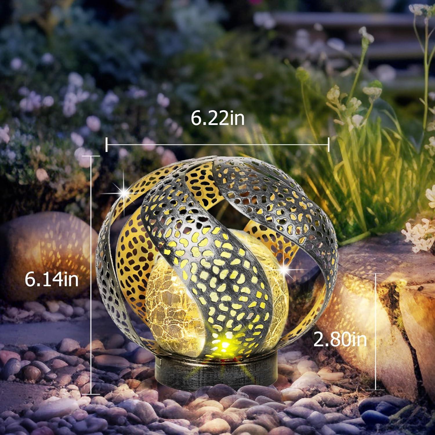 Luces Solares Decorativas SUCUY, Estilo Vintage, Plata