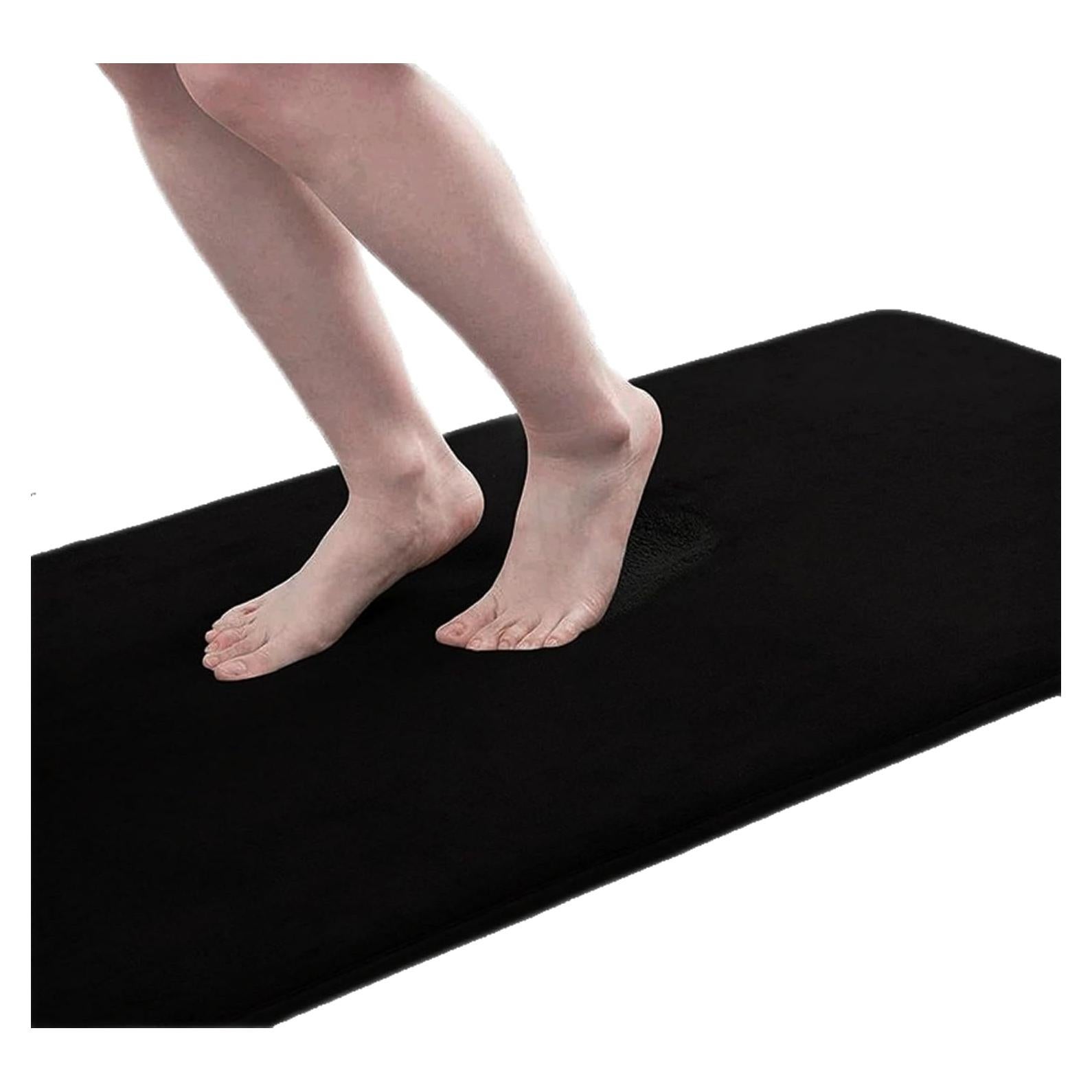 Alfombra de Baño Genérico 61x41 cm Antideslizante Negra
