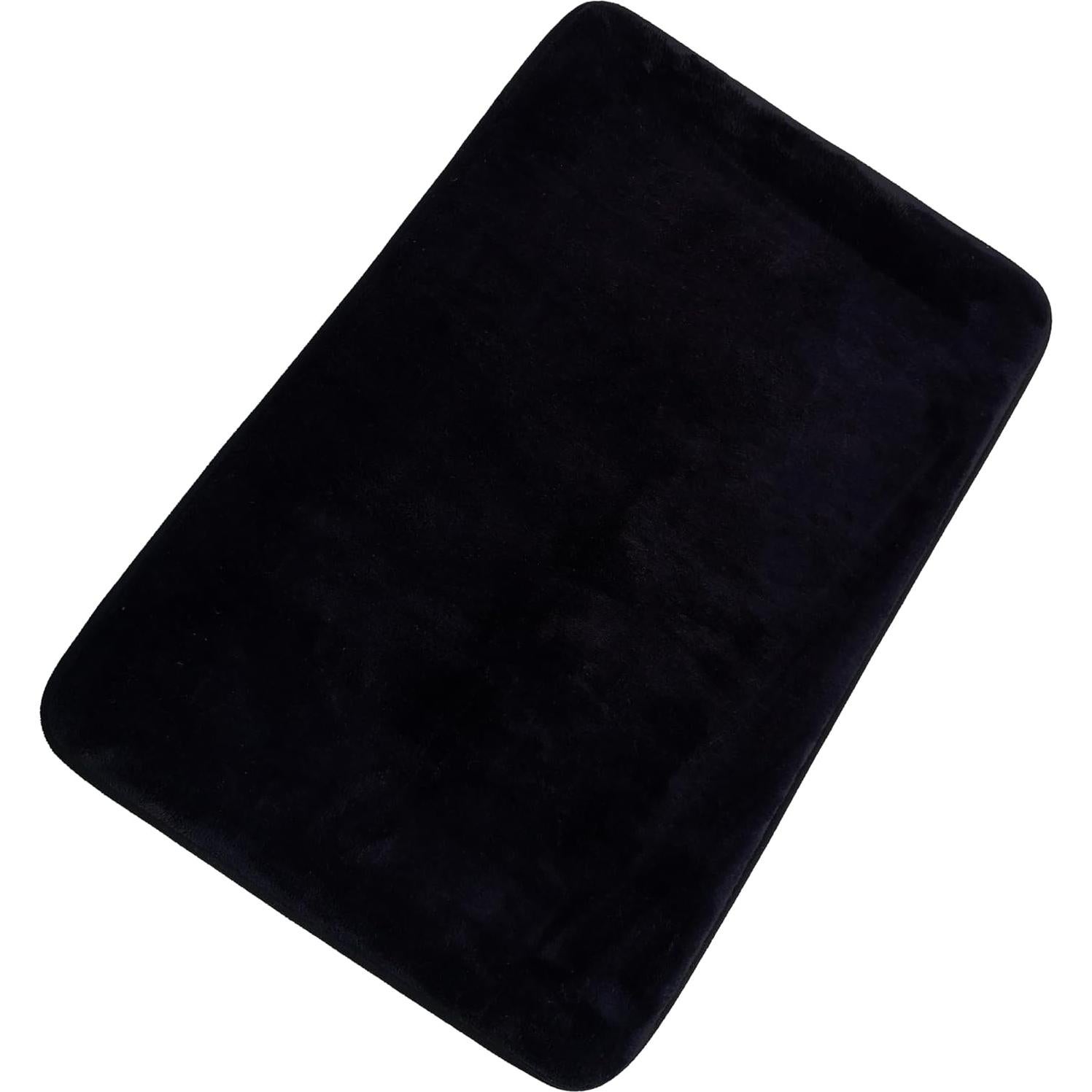 Alfombra de Baño Genérico 61x41 cm Antideslizante Negra
