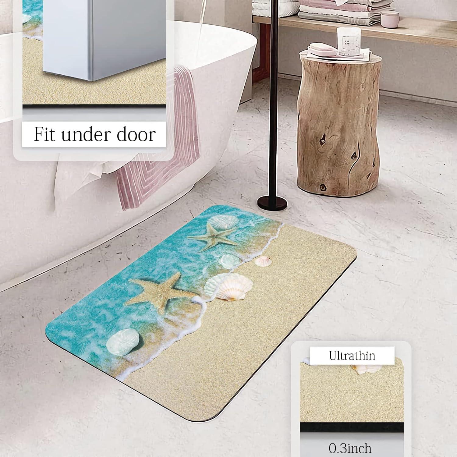 Alfombrilla de baño costera APROPHIC 40x61 cm antideslizante